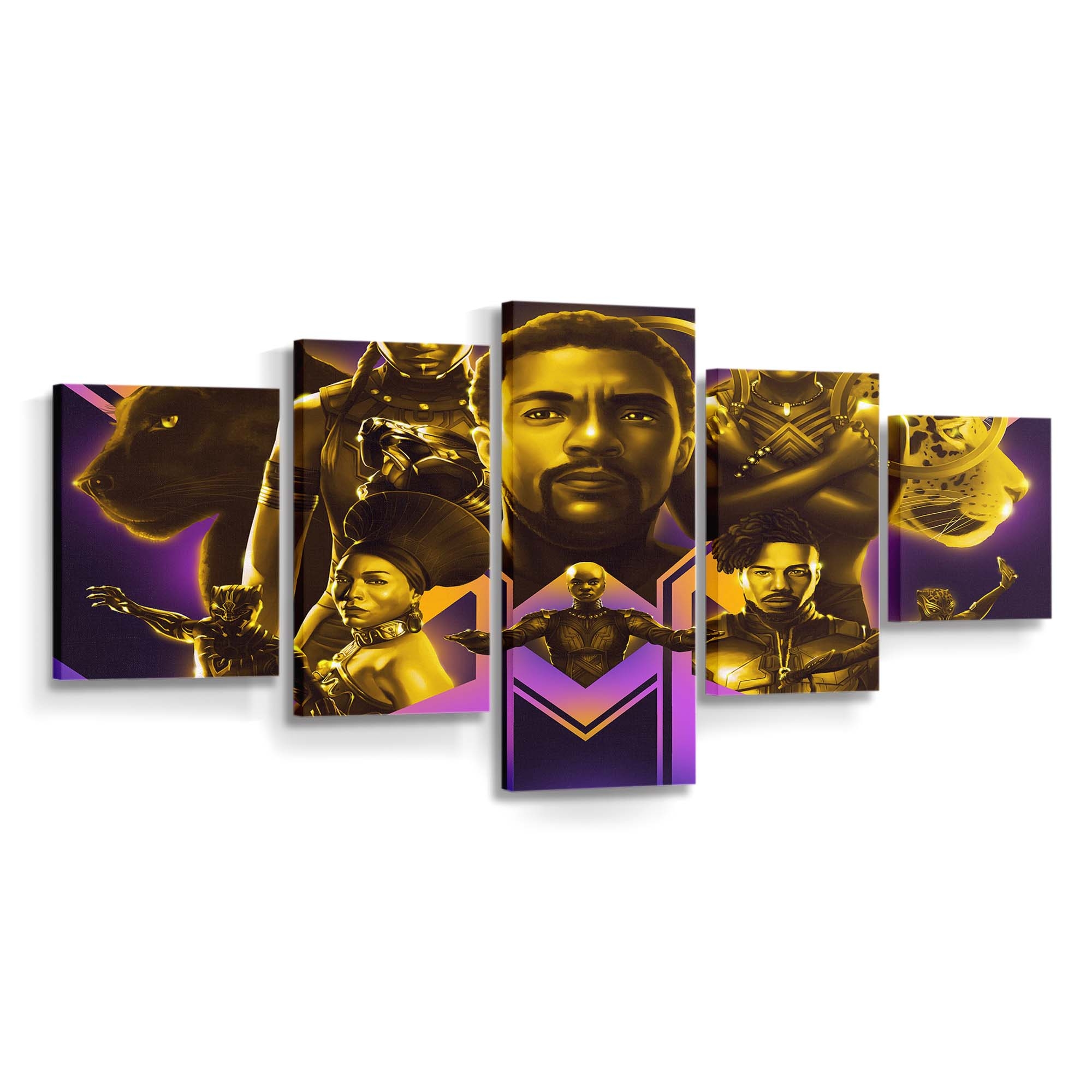 Black Panther Artwork Leinwandbild - Marvel Wandbild 2