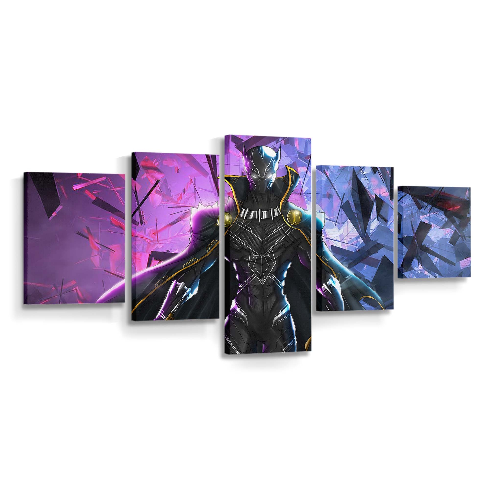 Black Panther Digitalkunst Leinwandbild - Marvel Wandbild 