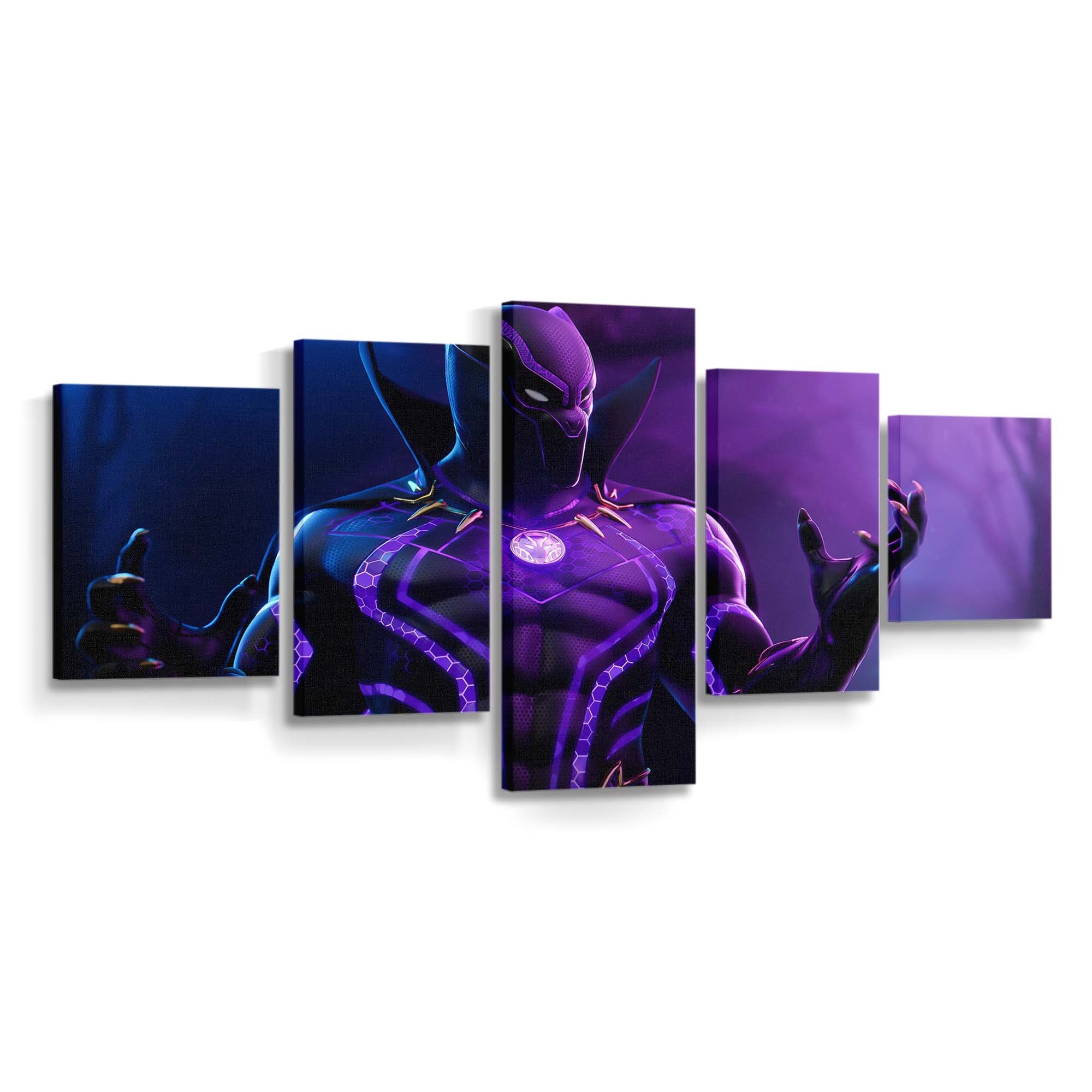 Black Panther Fortnite Leinwandbild - Marvel Wandbild 