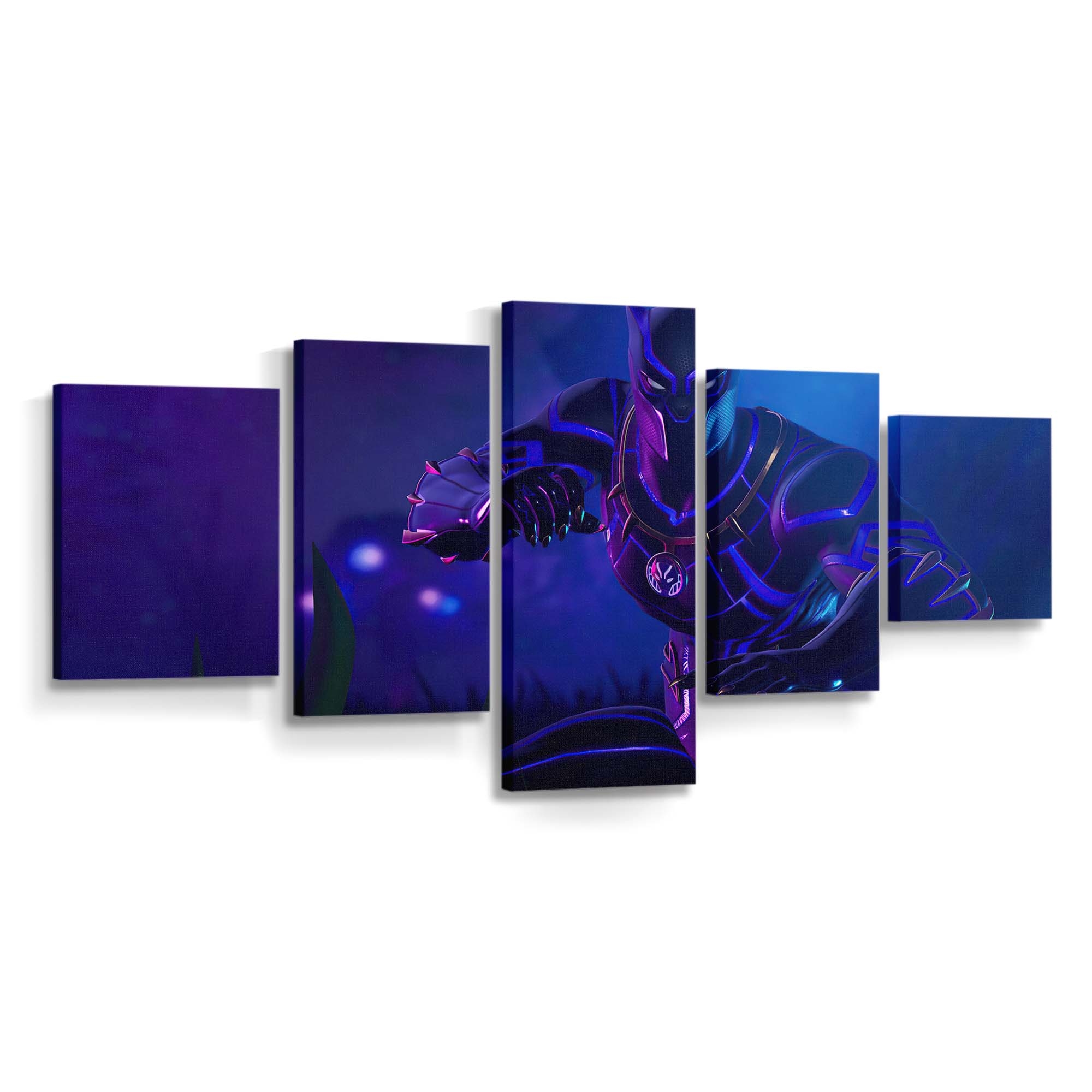 Black Panther Fortnite Spiel Leinwandbild - Marvel Wandbild 