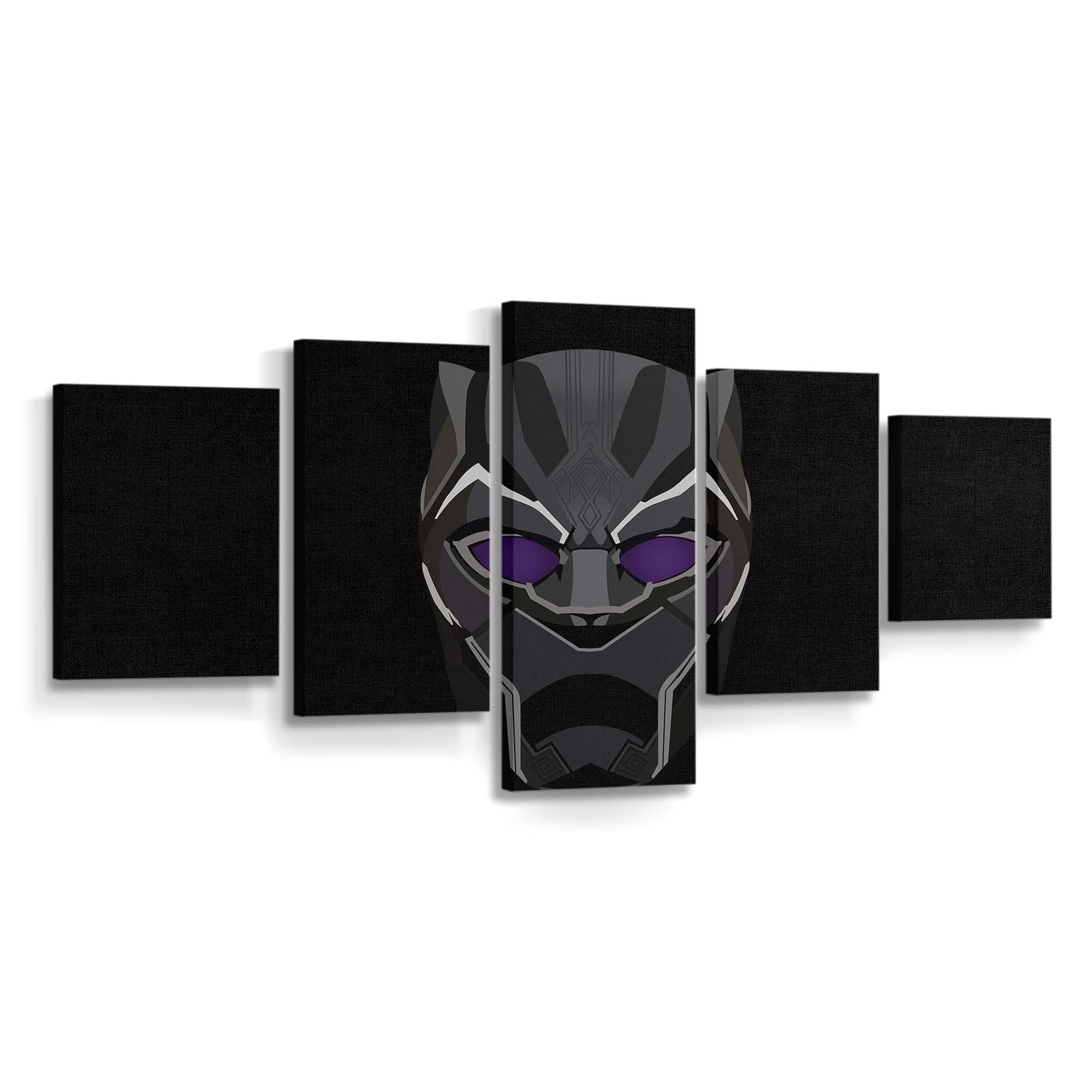 Black Panther Illustration Leinwandbild - Marvel Wandbild 2