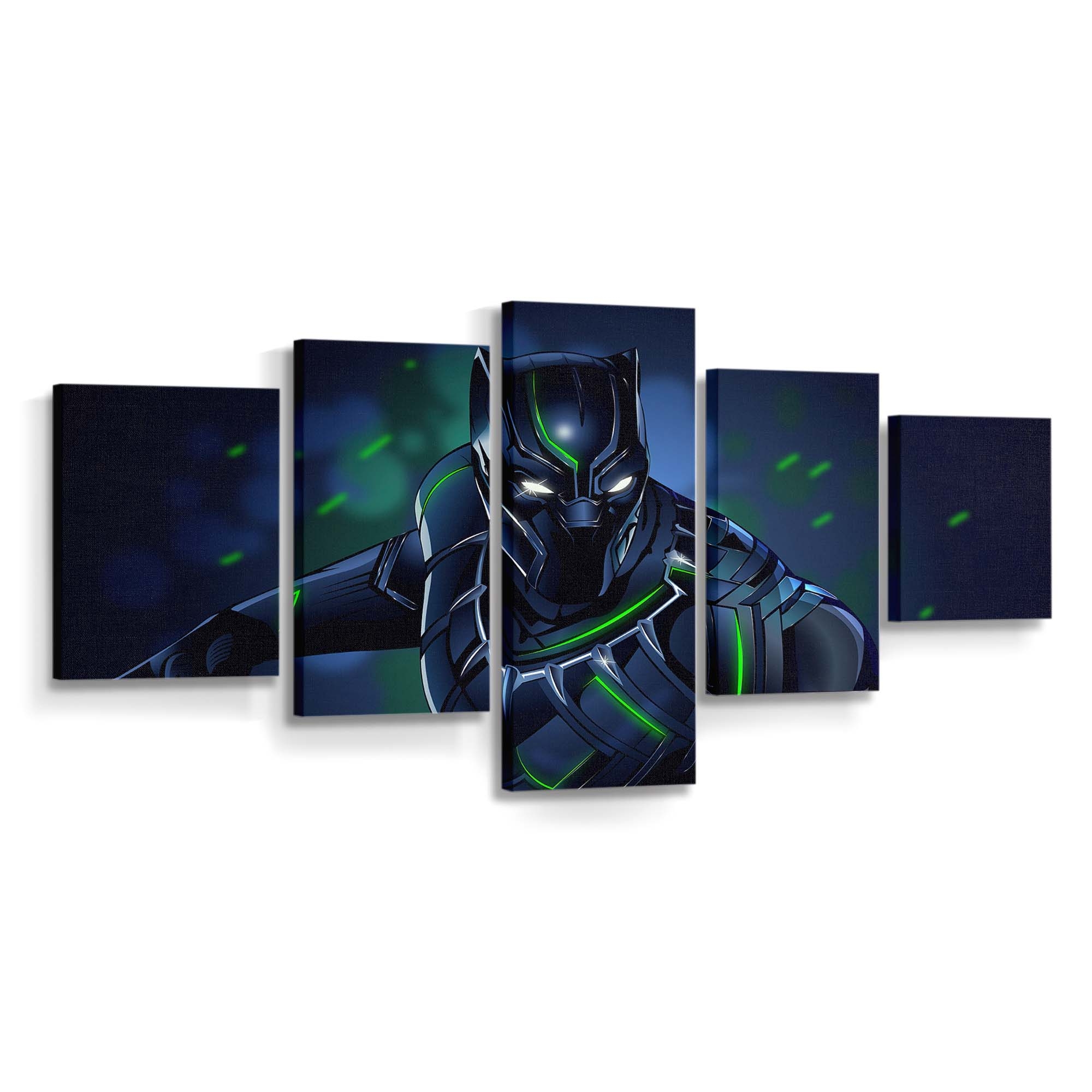 Black Panther Illustration Leinwandbild - Marvel Wandbild 3