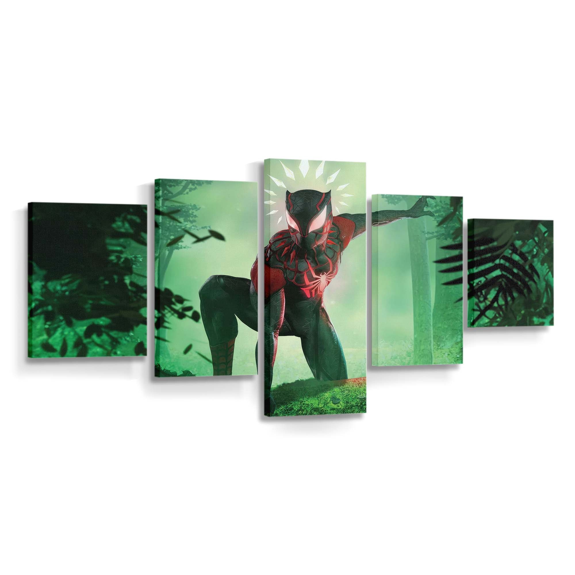 Black Panther König Tchalla Herrschaft Leinwandbild - Marvel Wandbild 