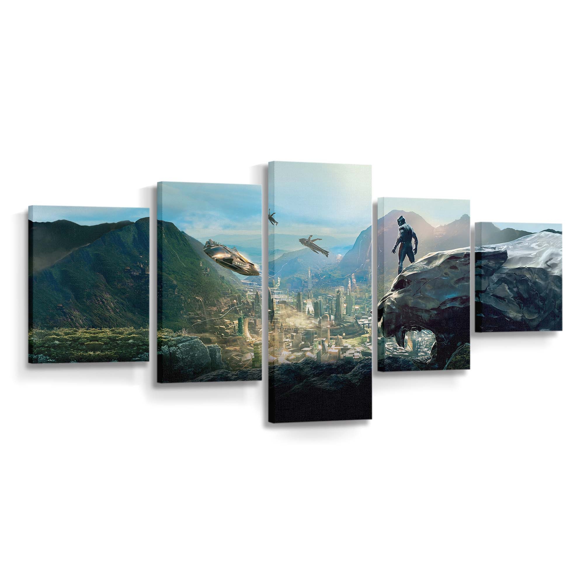 Black Panther Film Leinwandbild - Marvel Wandbild 2