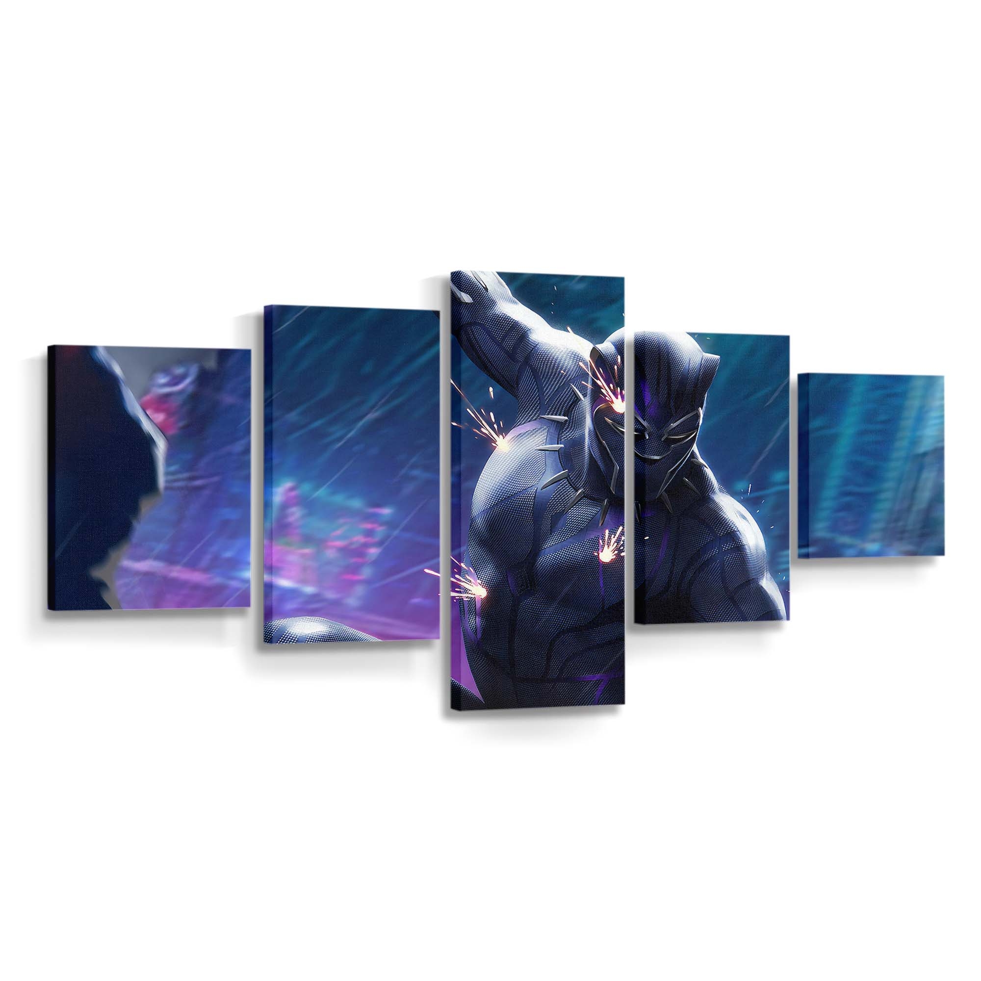Black Panther Neues Artwork Leinwandbild - Marvel Wandbild 2