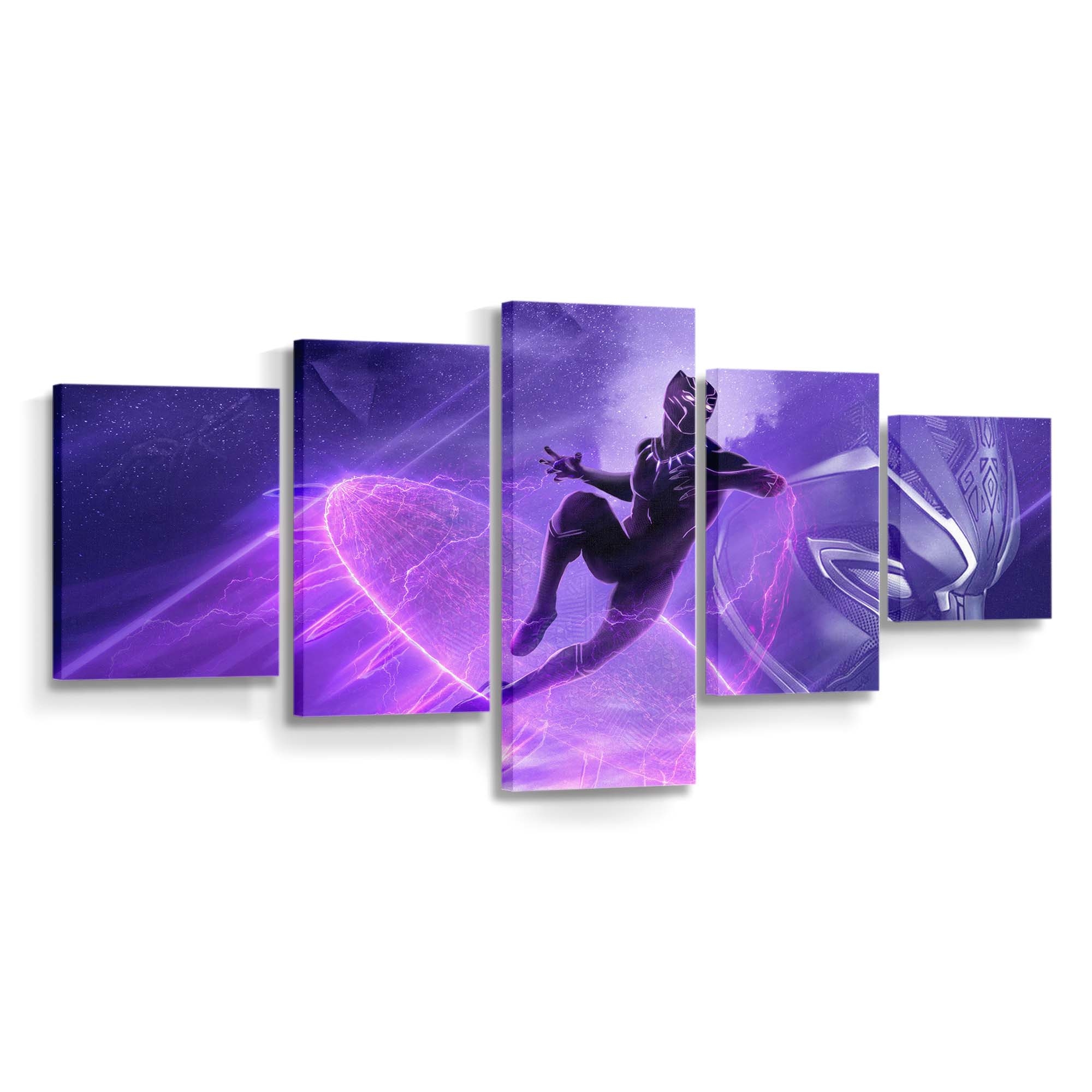 Black Panther T Challa Leinwandbild - Marvel Wandbild 
