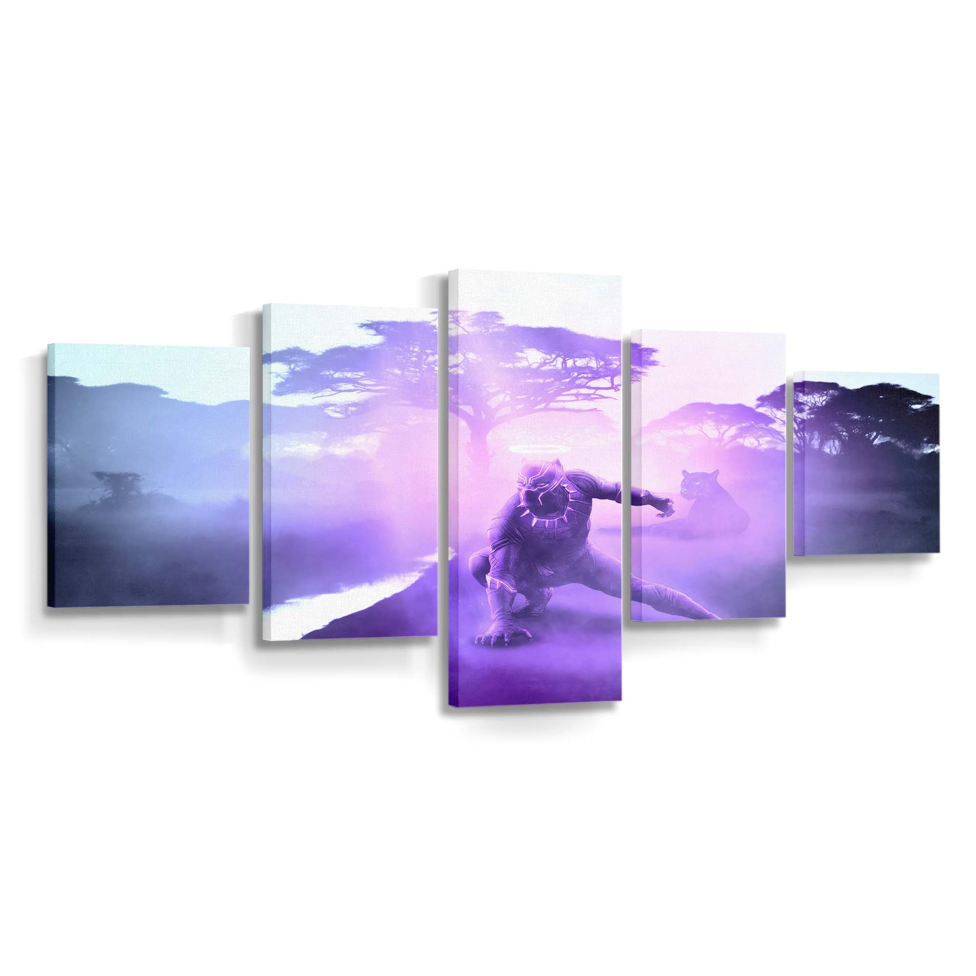 Black Panther Der Machtkönig Leinwandbild - Marvel Wandbild 