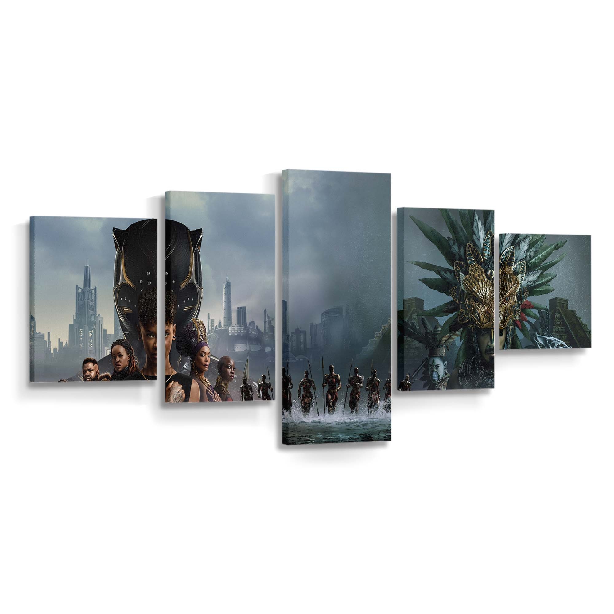 Black Panther Wakanda für immer Leinwandbild - Marvel Wandbild 