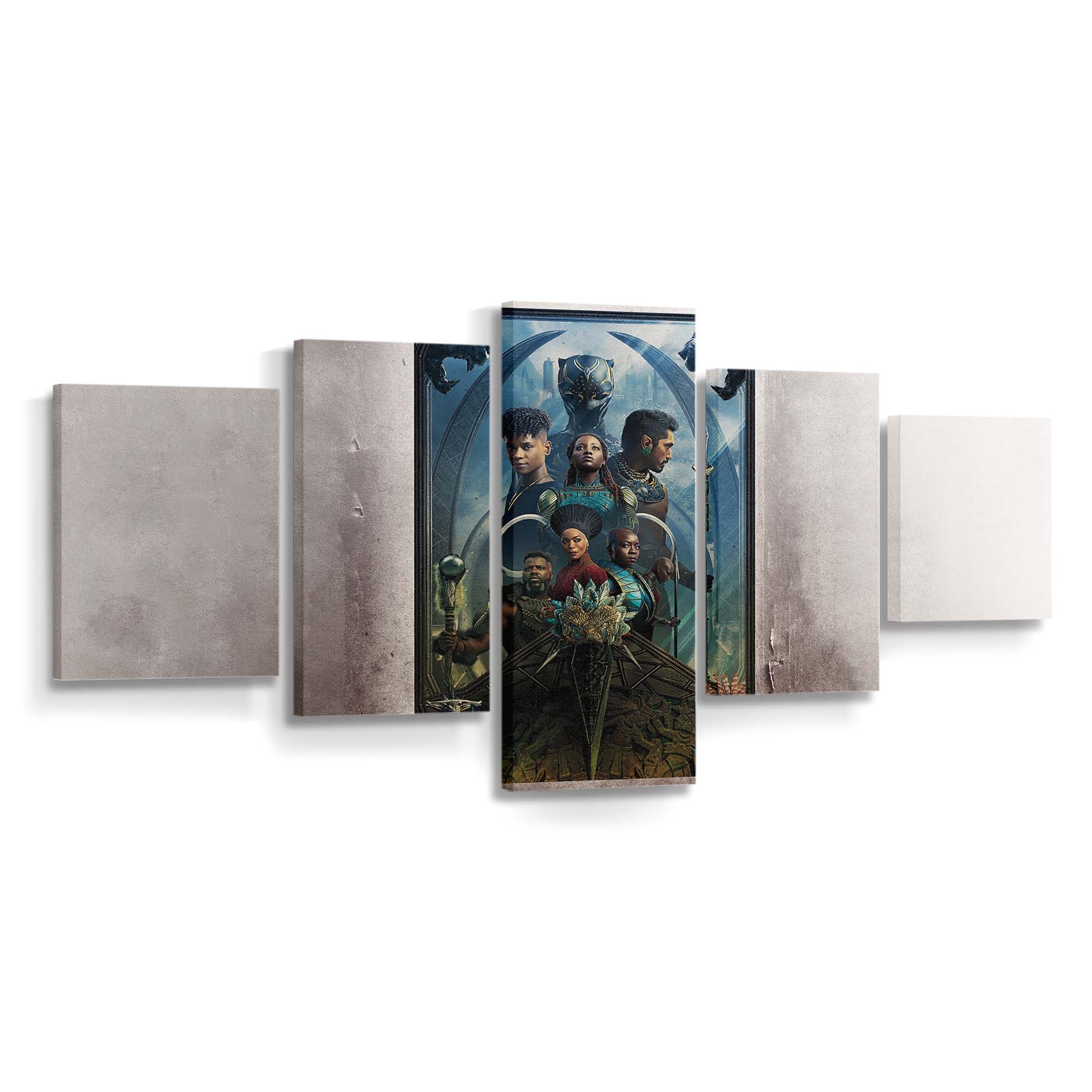 Black Panther Wakanda für immer Leinwandbild - Marvel Wandbild 4