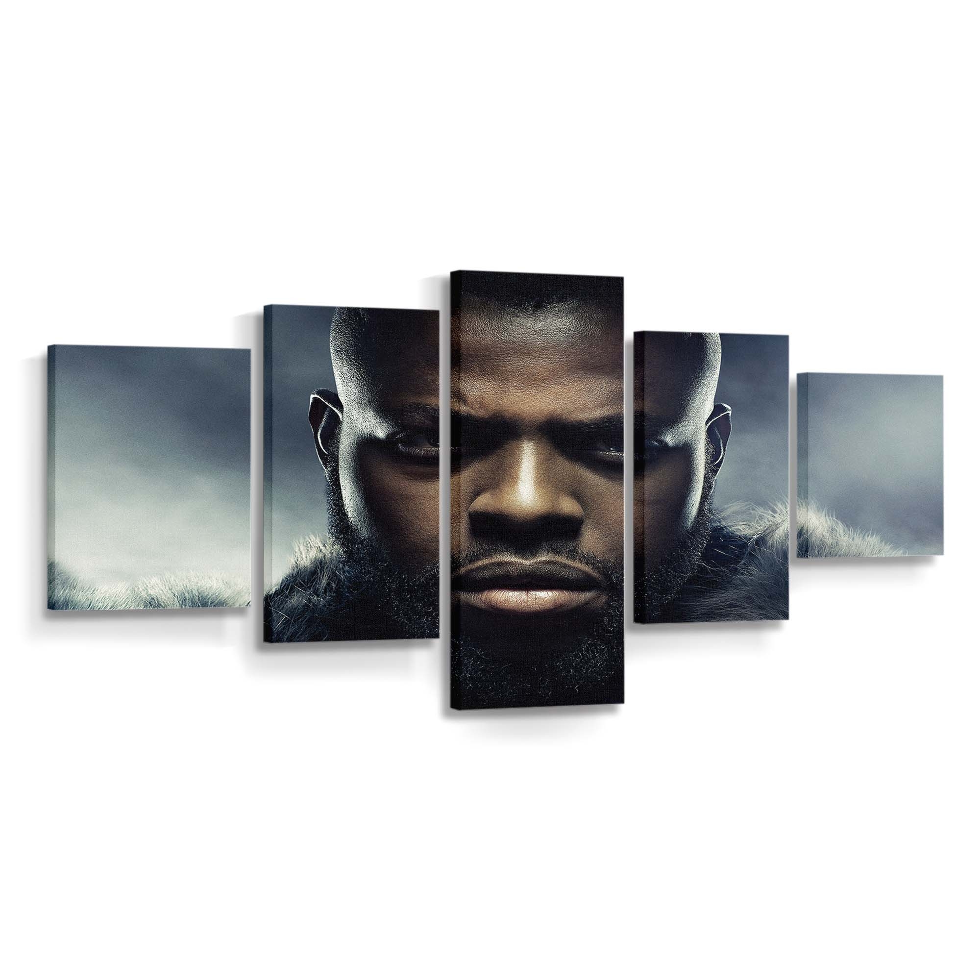 Black Panther Winston Duke als Mbaku Leinwandbild - Marvel Wandbild 