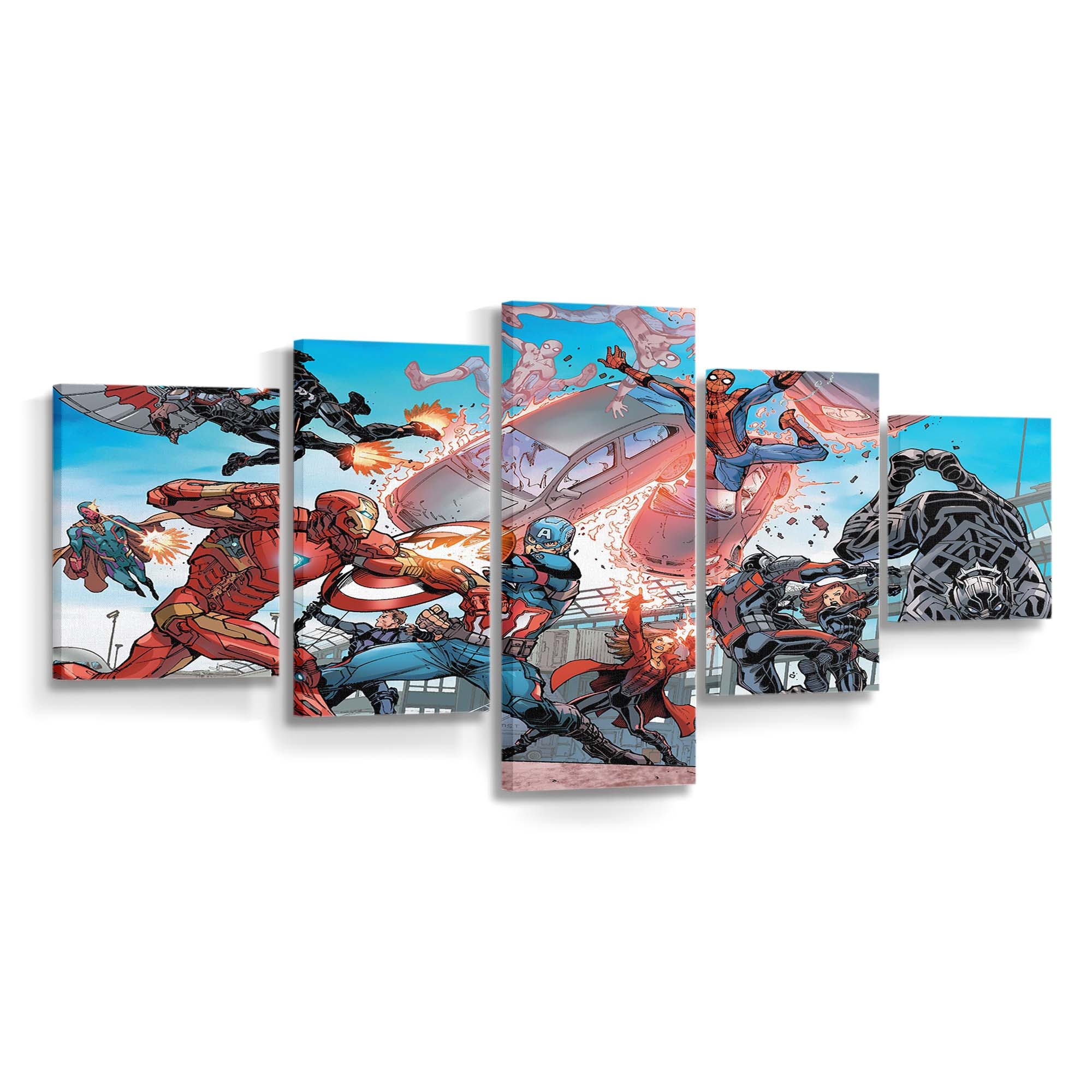 Kapitän Amerika Bürgerkrieg Kunstwerk Leinwandbild - Marvel Wandbild 