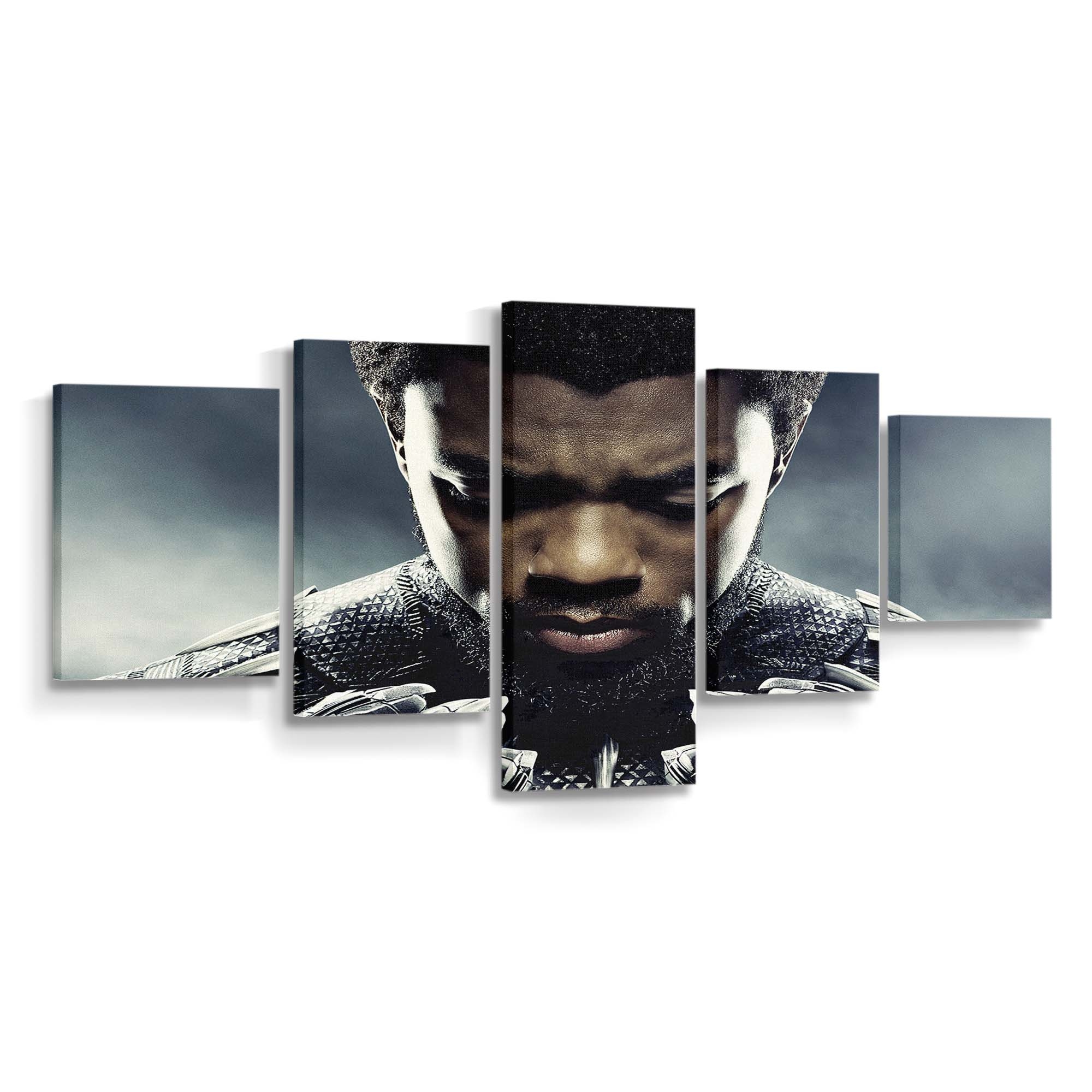 Chadwick Boseman als Black Panther Leinwandbild - Marvel Wandbild 