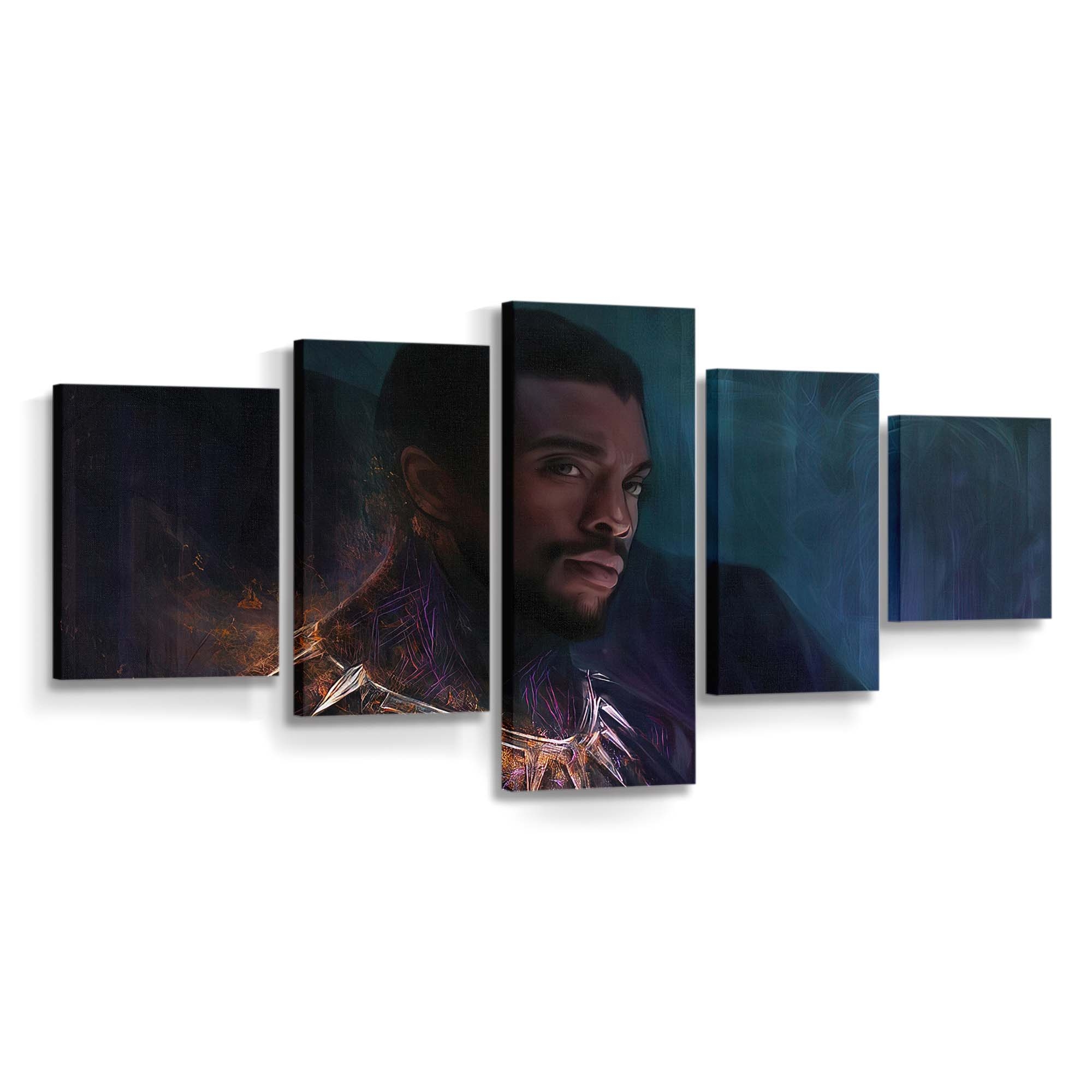 Chadwick Boseman Black Panther Leinwandbild - Marvel Wandbild 