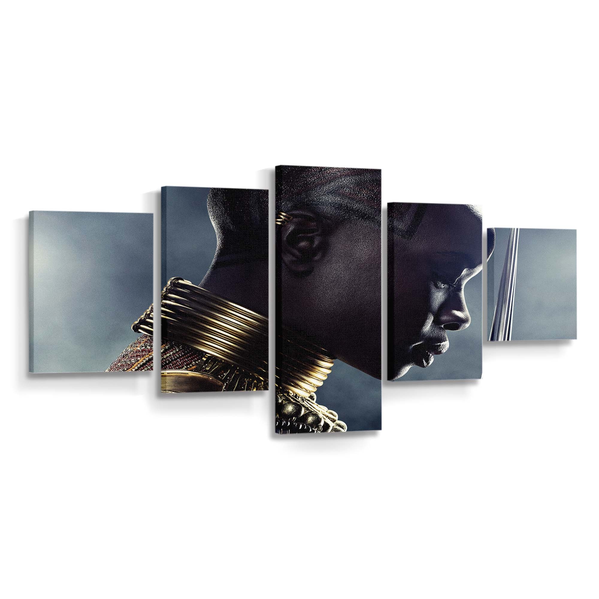 Danai Gurira in Black Panther Leinwandbild - Marvel Wandbild 