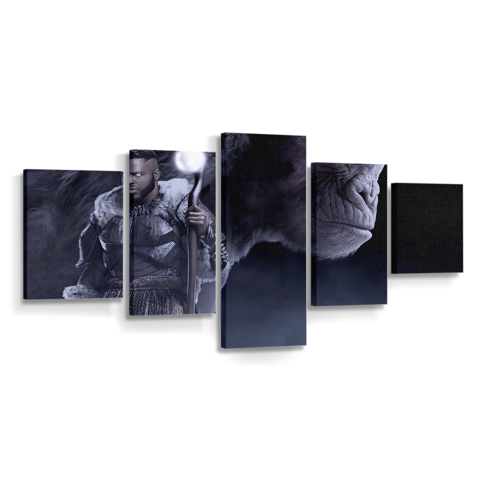 Jabari-Stamm Black Panther Leinwandbild - Marvel Wandbild 