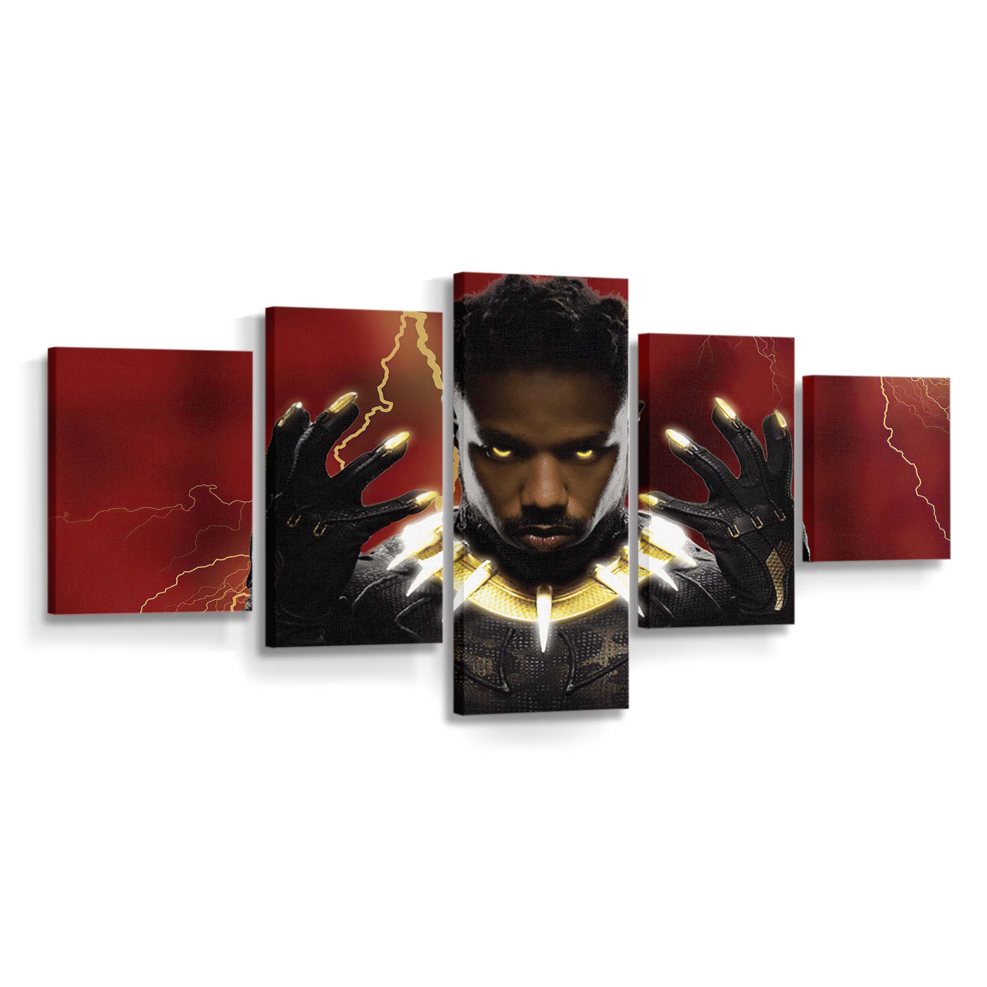 Killmonger Black Panther Wakanda für immer Leinwandbild - Marvel Wandbild 