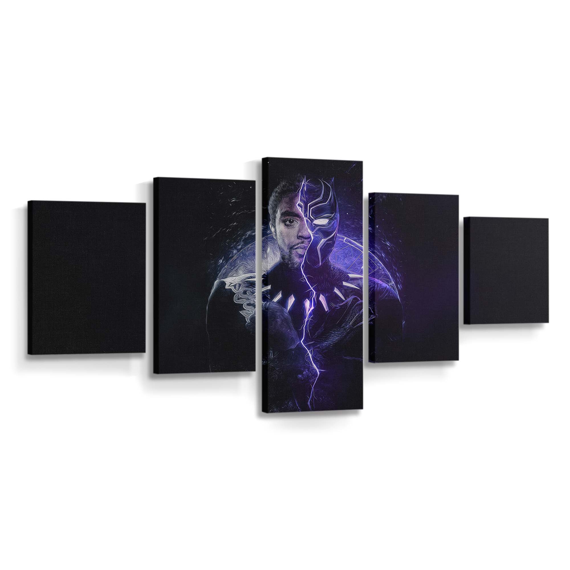 König T Challa Herrschaft Black Panther Herrschaft Leinwandbild - Marvel Wandbild 