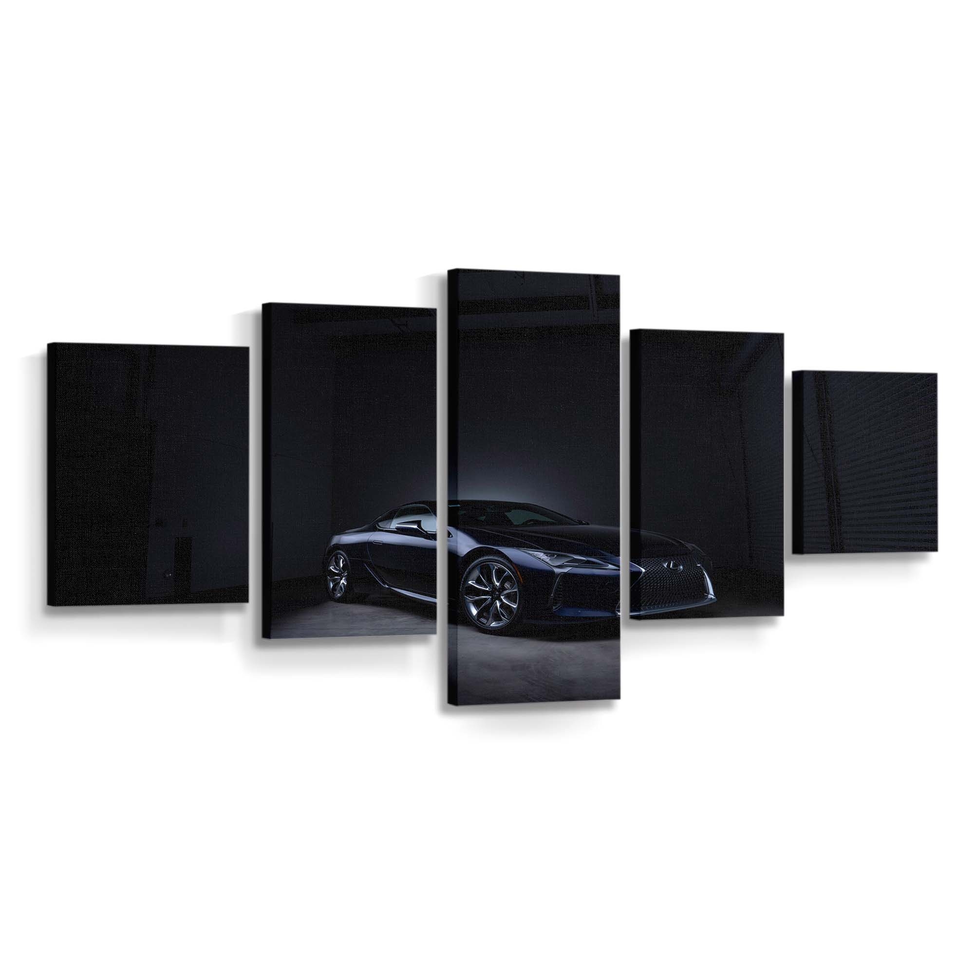 Lexus Black Panther Lc 500 Fotoshooting Leinwandbild - Marvel Wandbild 