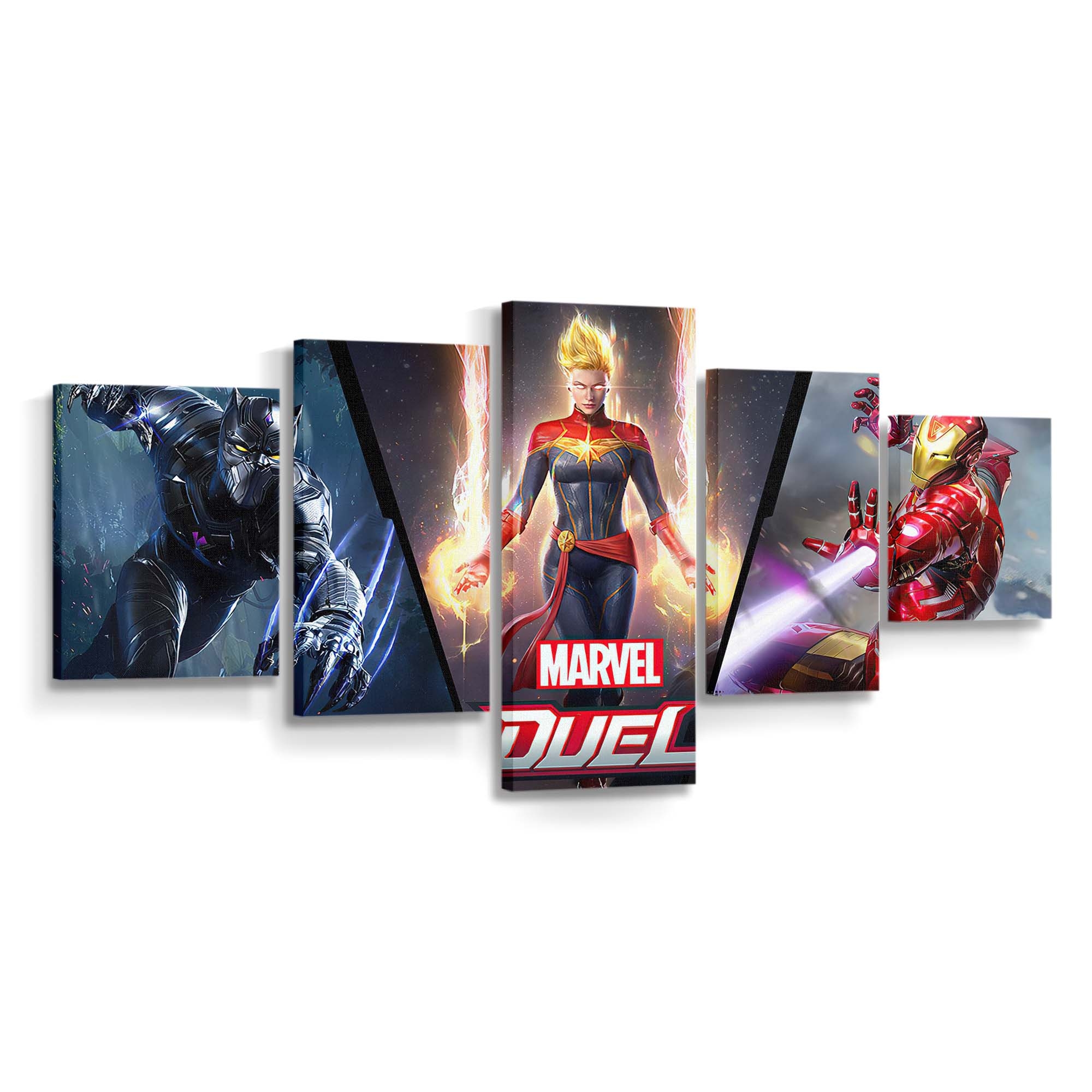 Marvel Duell Leinwandbild - Marvel Wandbild 