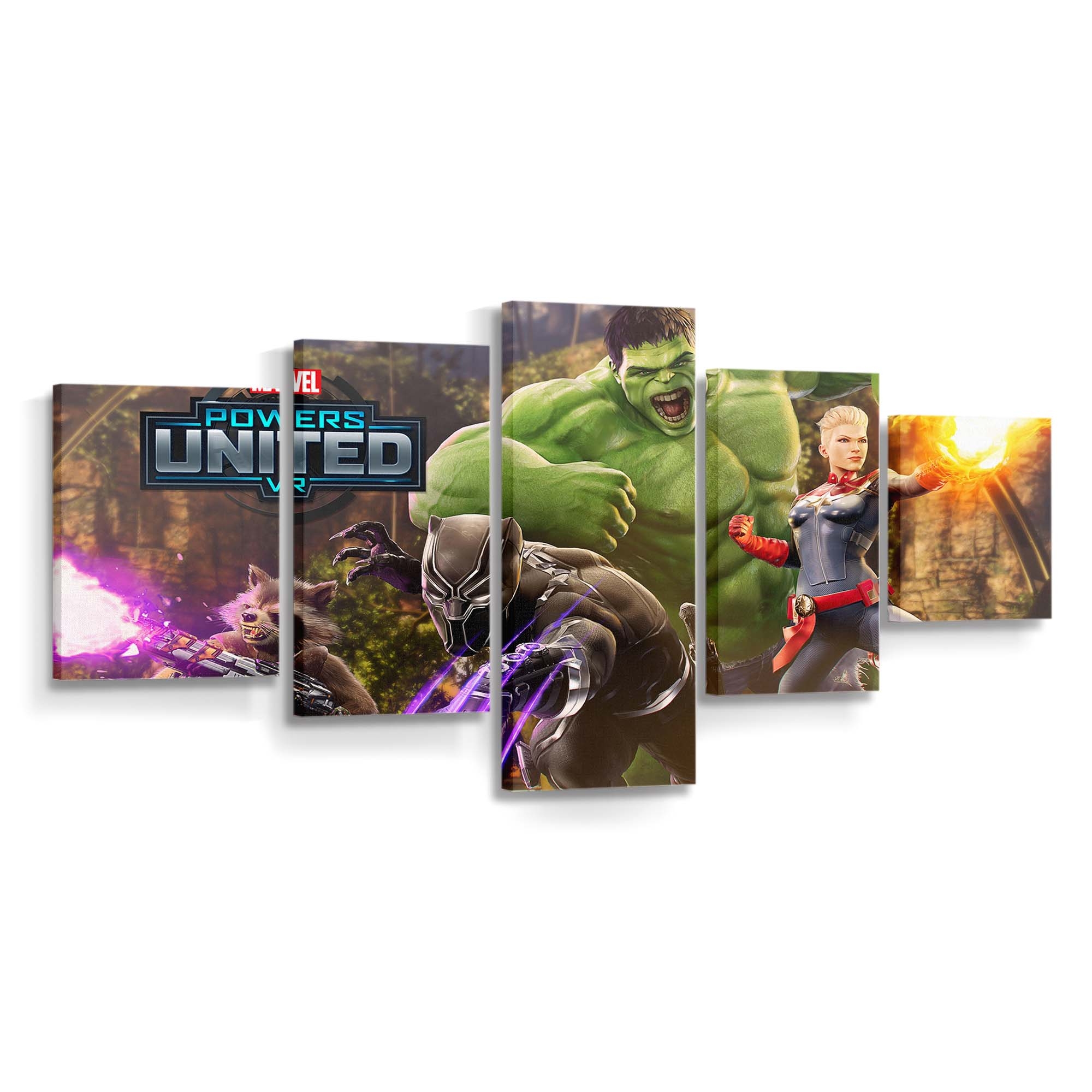 Marvel Power United Vr Leinwandbild - Marvel Wandbild 