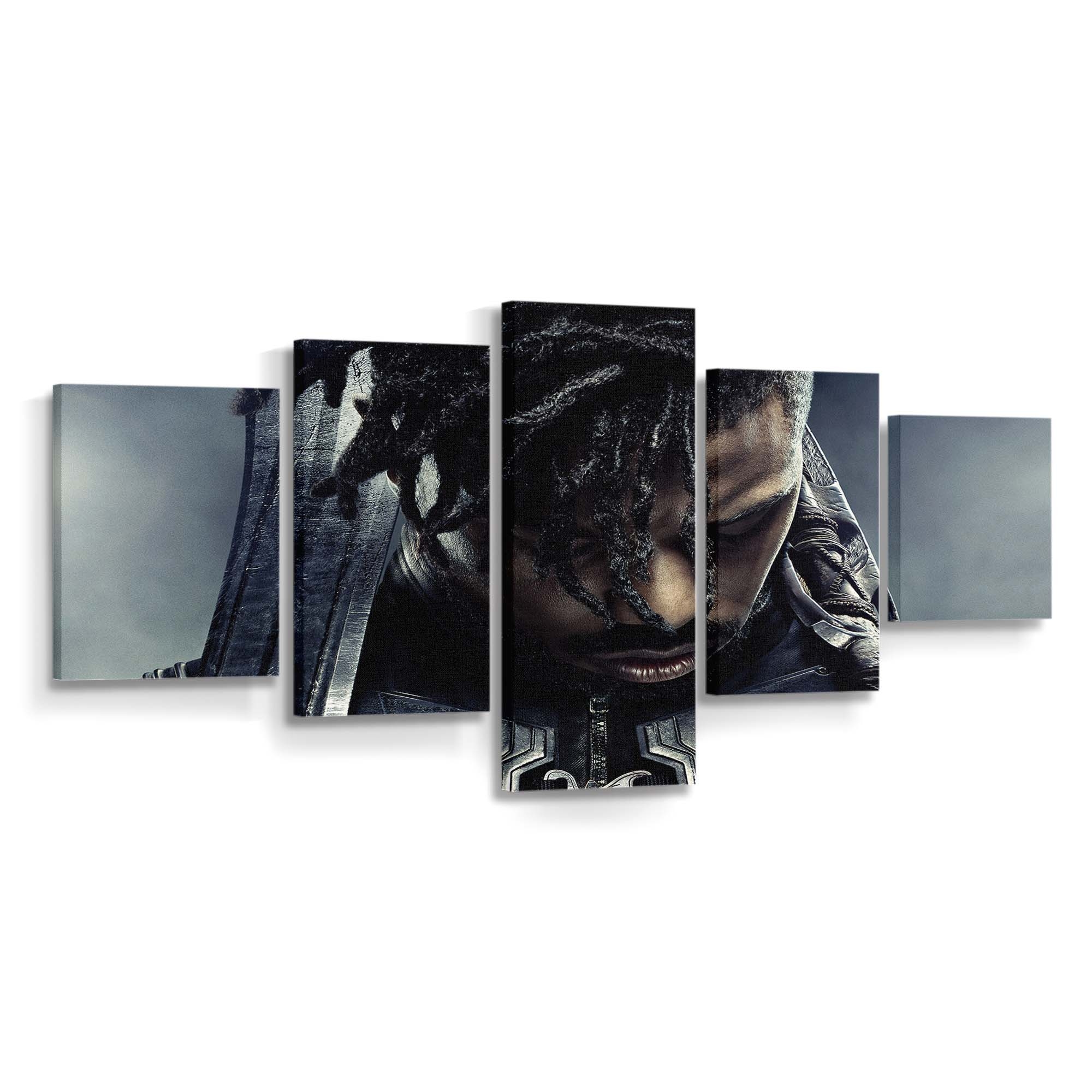 Michael B Jordan Black Panther Leinwandbild - Marvel Wandbild 