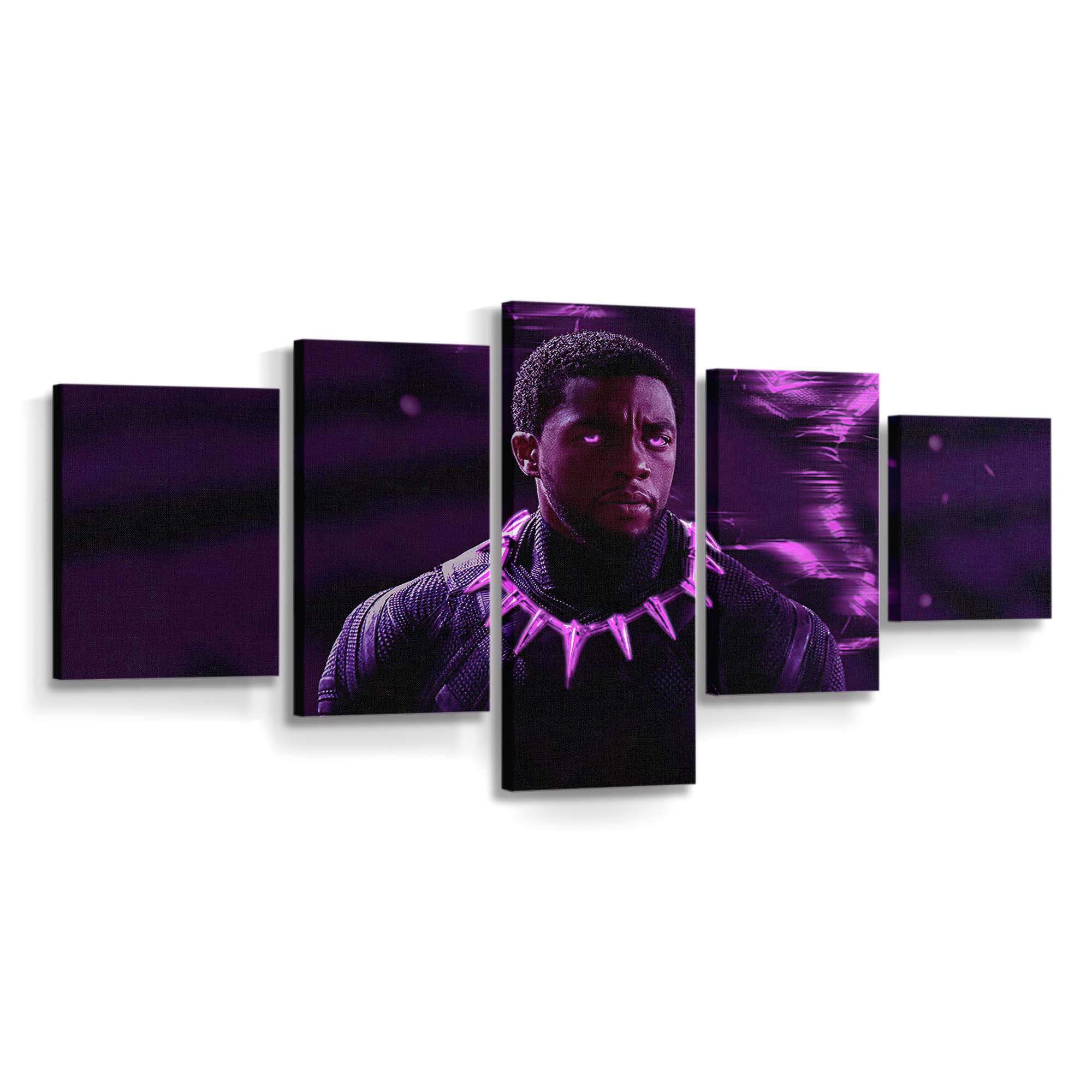 T Challa Black Panther Wakanda für immer Leinwandbild - Marvel Wandbild 