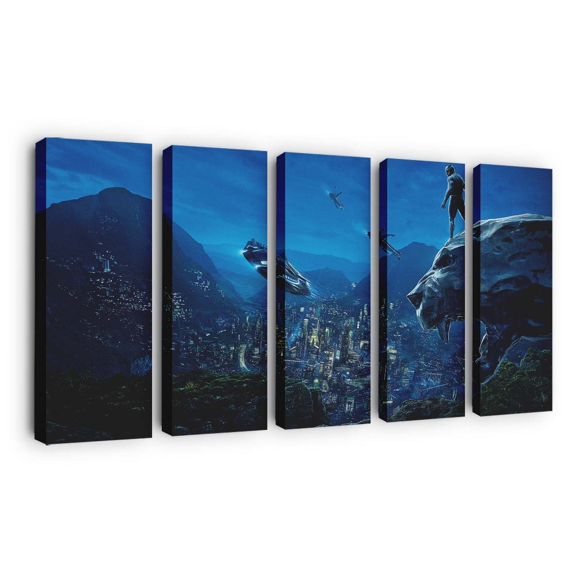 Black Panther Film Leinwandbild - Marvel Wandbild