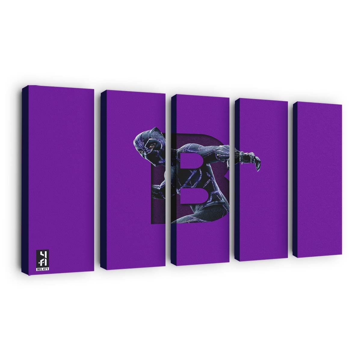 Black Panther Kunst Leinwandbild - Marvel Wandbild 0