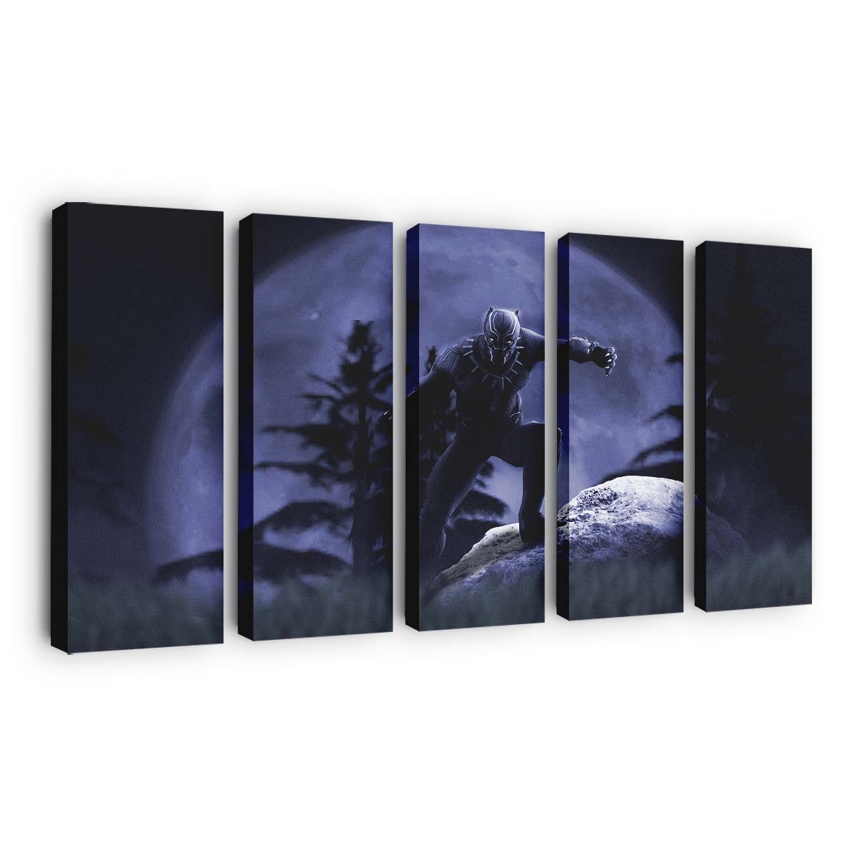 Black Panther Kunstwerke 208 Leinwandbild - Marvel Wandbild 2