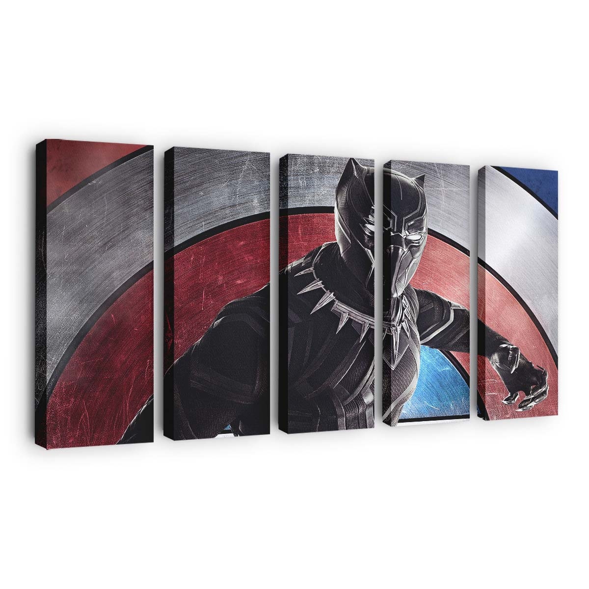 Black Panther Bürgerkrieg Leinwandbild - Marvel Wandbild