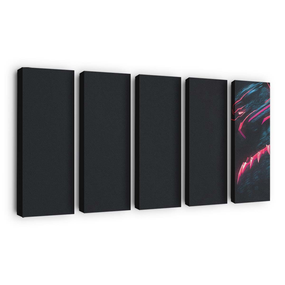 Black Panther Kunst Leinwandbild - Marvel Wandbild