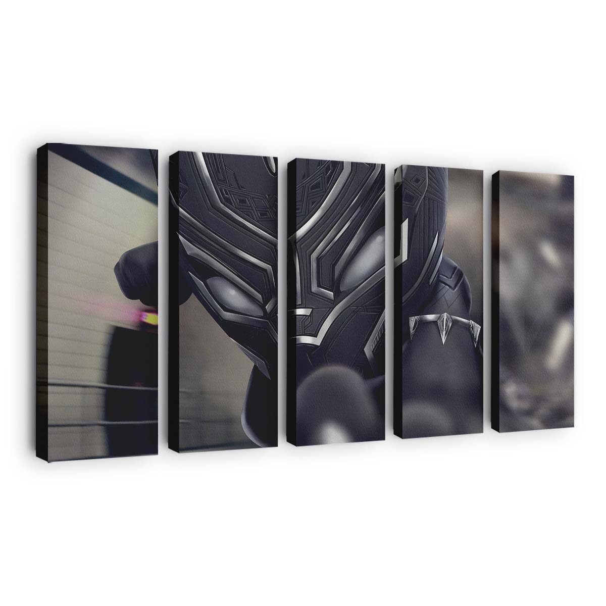 Black Panther Chibi Leinwandbild - Marvel Wandbild