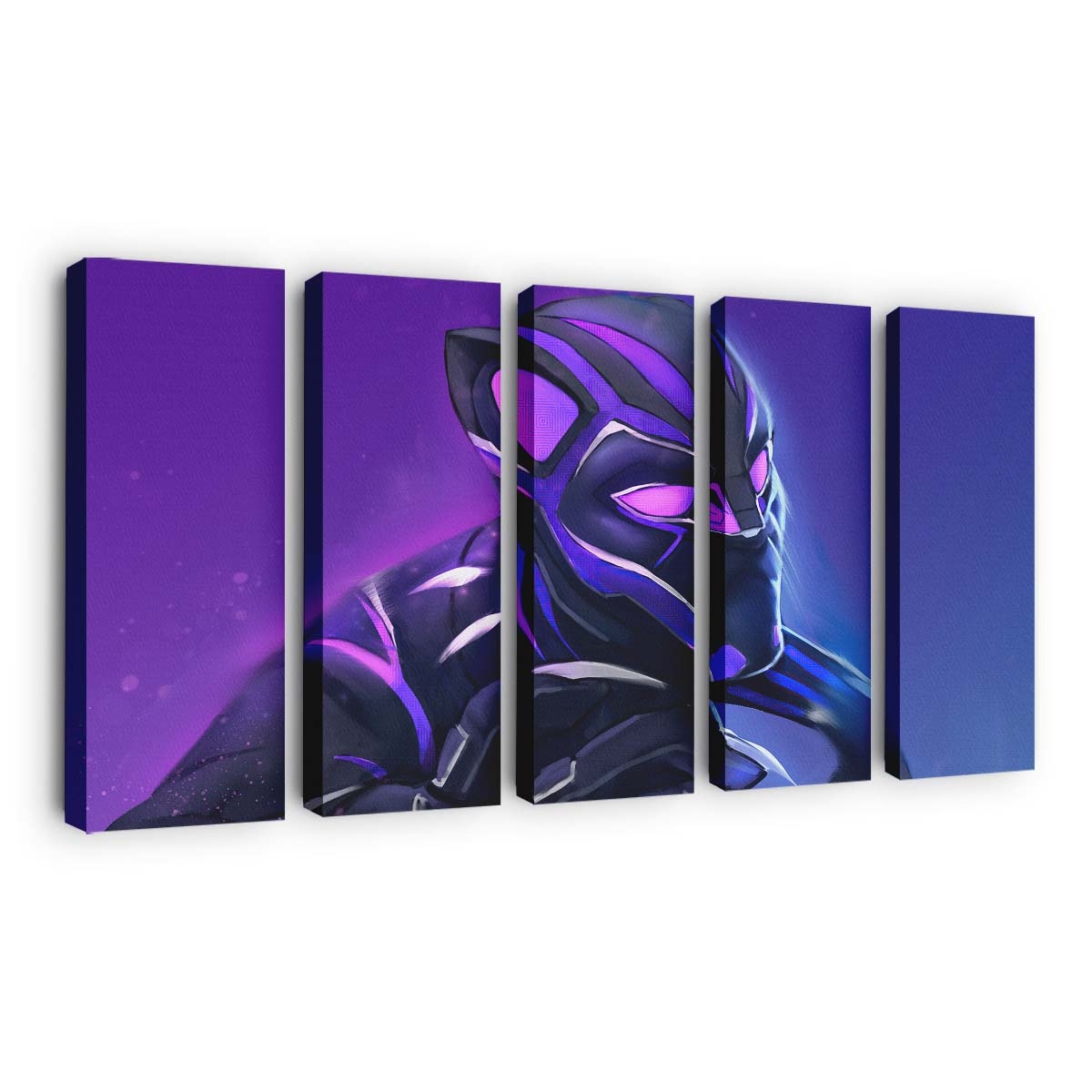 Black Panther Comic Fanart Leinwandbild - Marvel Wandbild