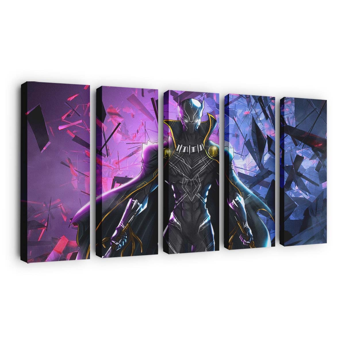 Black Panther Digitalkunst Leinwandbild - Marvel Wandbild