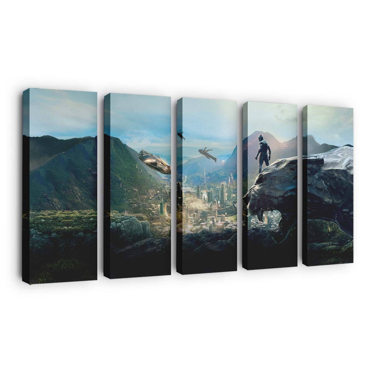 Black Panther Film Leinwandbild - Marvel Wandbild 2