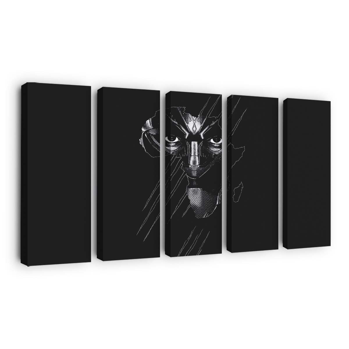 Black Panther Real 3D Leinwandbild - Marvel Wandbild