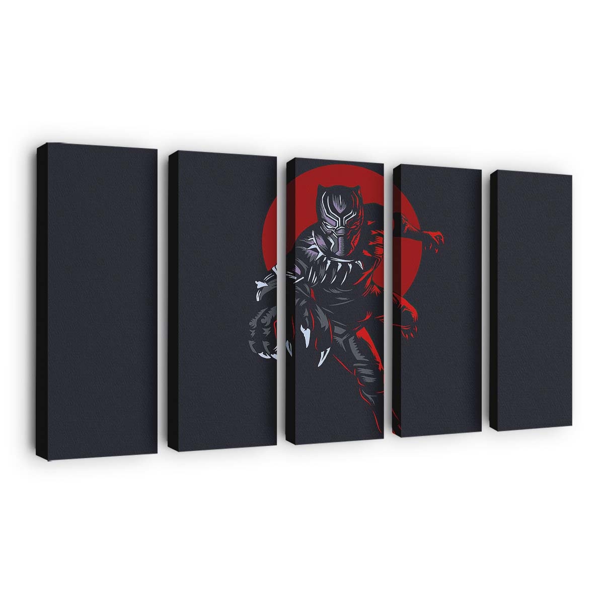 Black Panther Wakanda König Leinwandbild - Marvel Wandbild 2