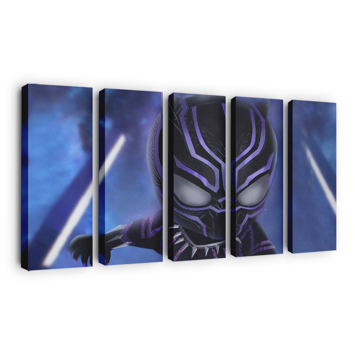 Chibi Black Panther Leinwandbild - Marvel Wandbild