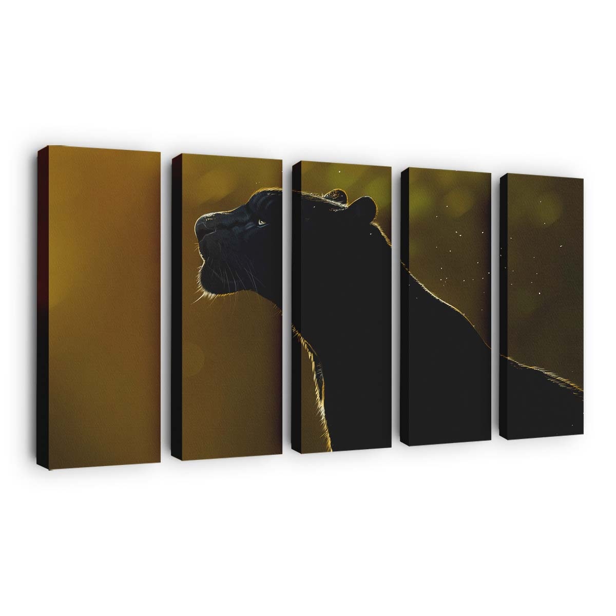 Freier Geist Black Panther Leinwandbild - Marvel Wandbild