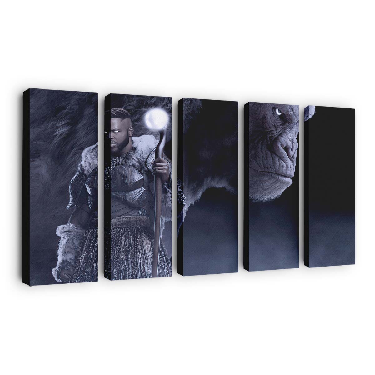 Jabari-Stamm Black Panther Leinwandbild - Marvel Wandbild
