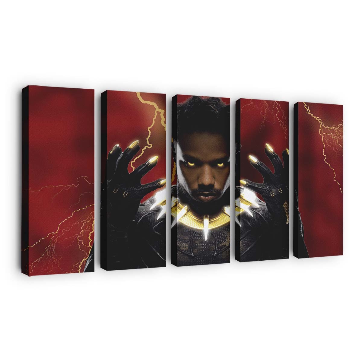 Killmonger Black Panther Wakanda für immer Leinwandbild - Marvel Wandbild