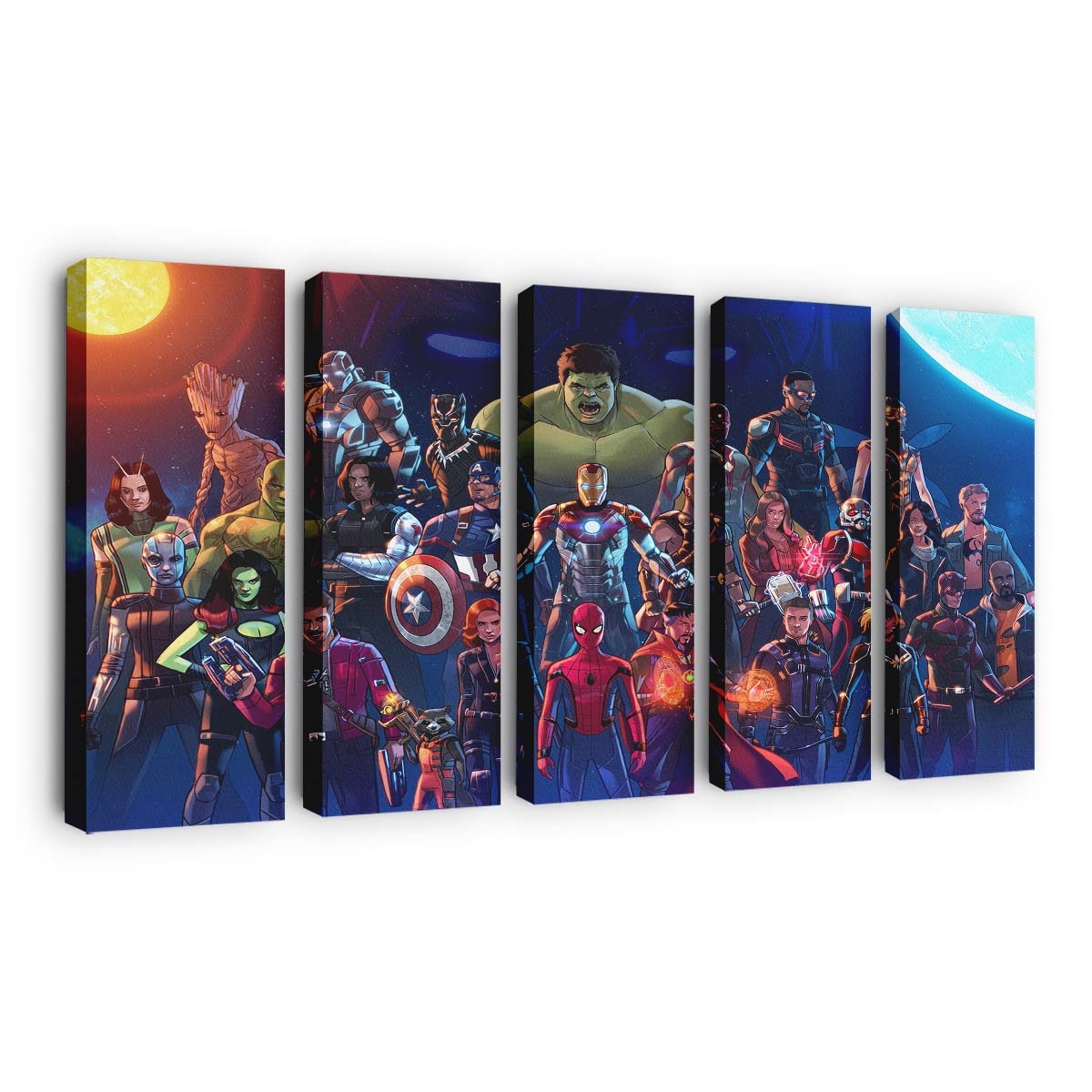 Marvel Cinematic Universe Kunstwerke Leinwandbild - Marvel Wandbild