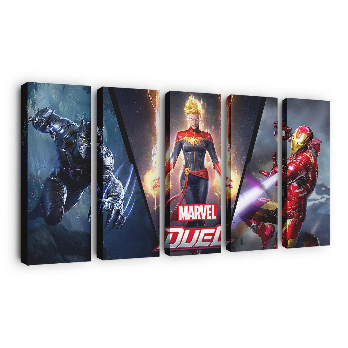 Marvel Duell Leinwandbild - Marvel Wandbild