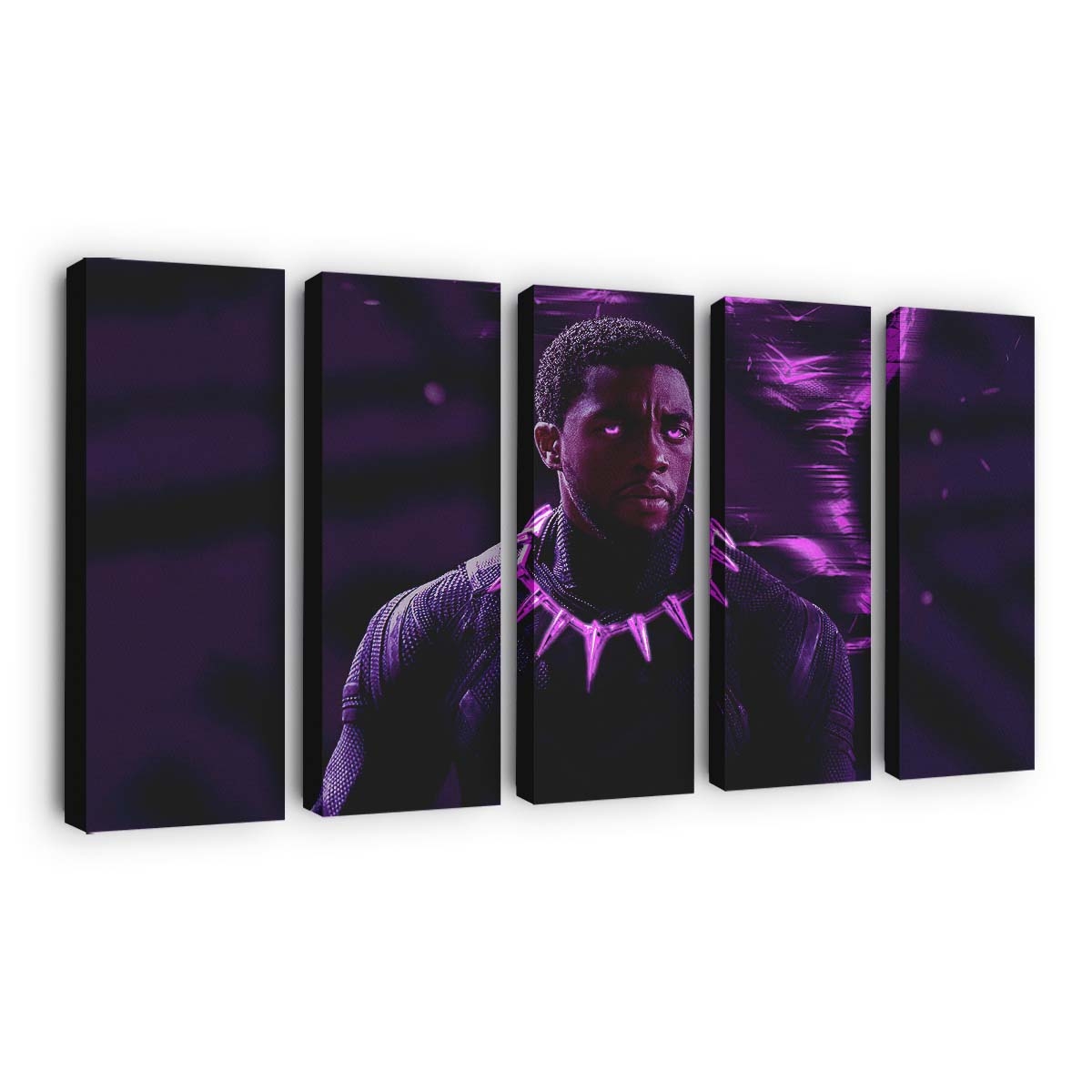 T Challa Black Panther Wakanda für immer Leinwandbild - Marvel Wandbild