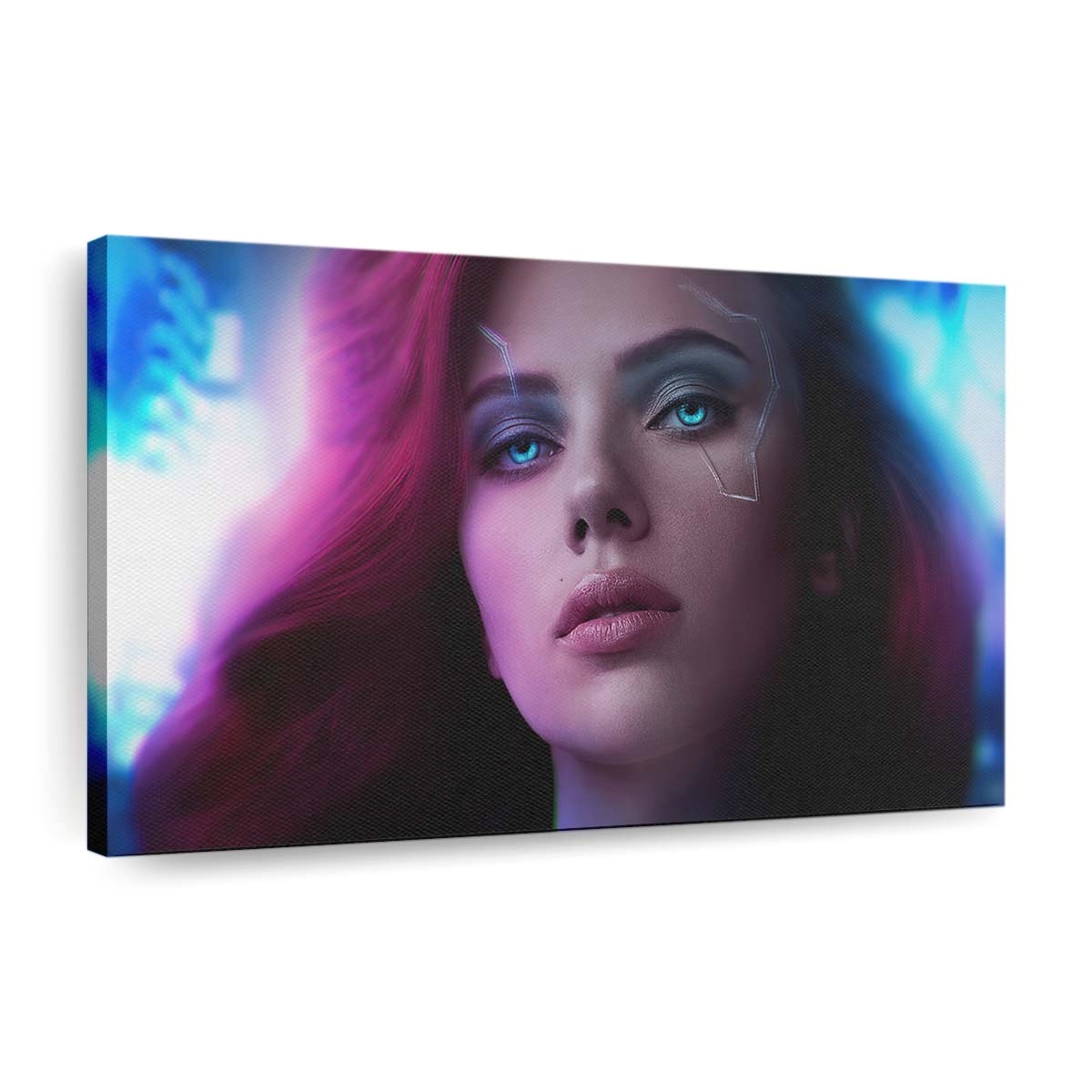 Black Widow Cyberpunk 2077 Leinwandbild Marvel Wandbild