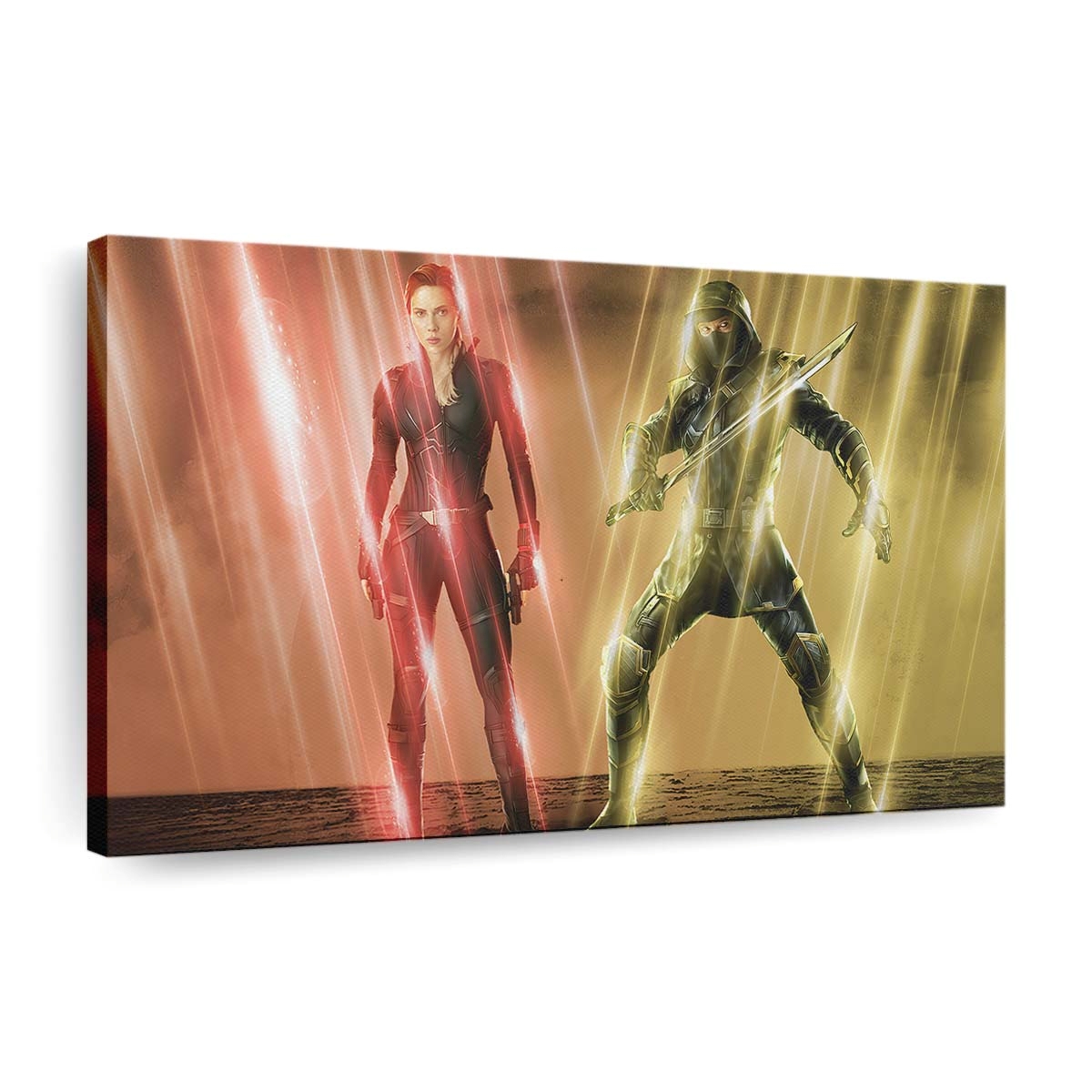 Black Widow Hawkeye Leinwandbild Marvel Wandbild