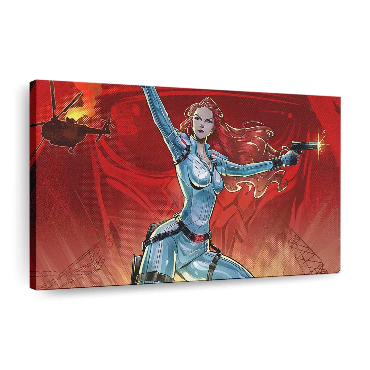 Black Widow White Suit Leinwandbild Marvel Wandbild 2