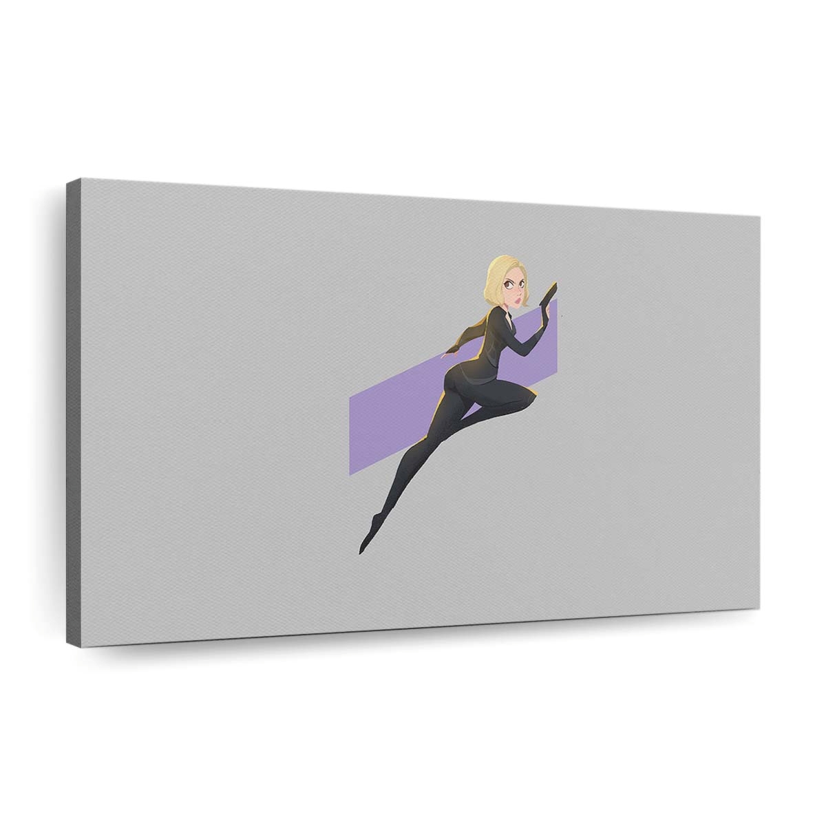 Black Widow Minimal Leinwandbild Marvel Wandbild