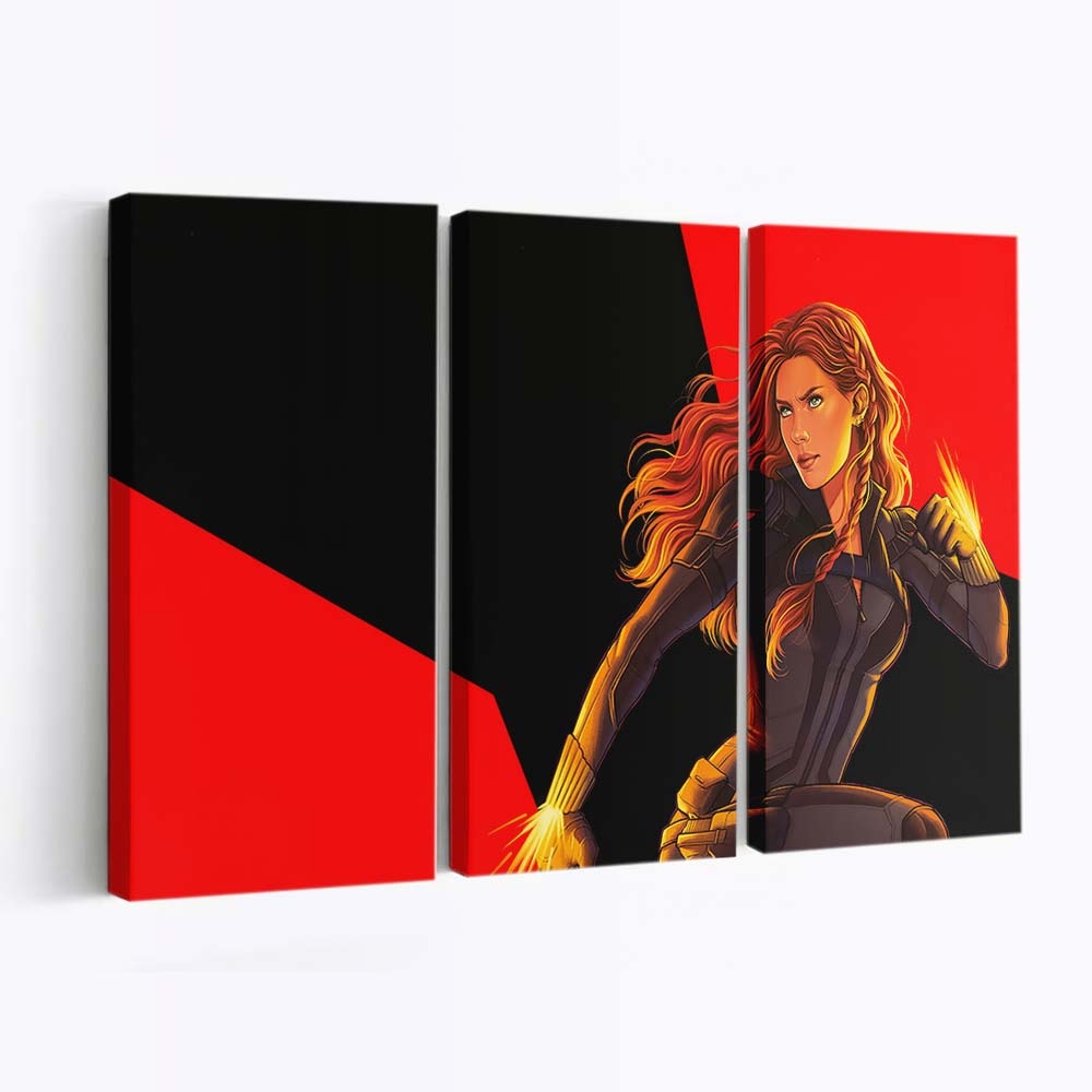 Black Widow 2020 Sketch Art Leinwandbild Marvel Wandbild
