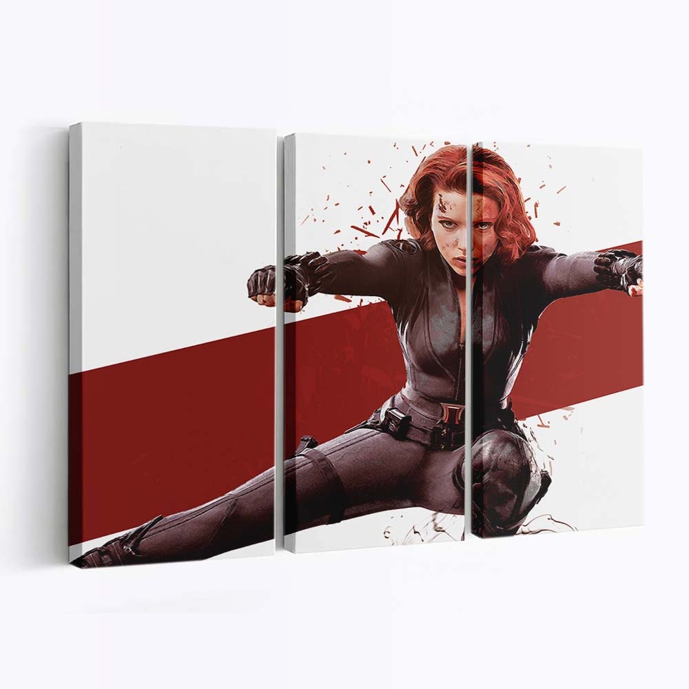Black Widow Art Leinwandbild Marvel Wandbild 3